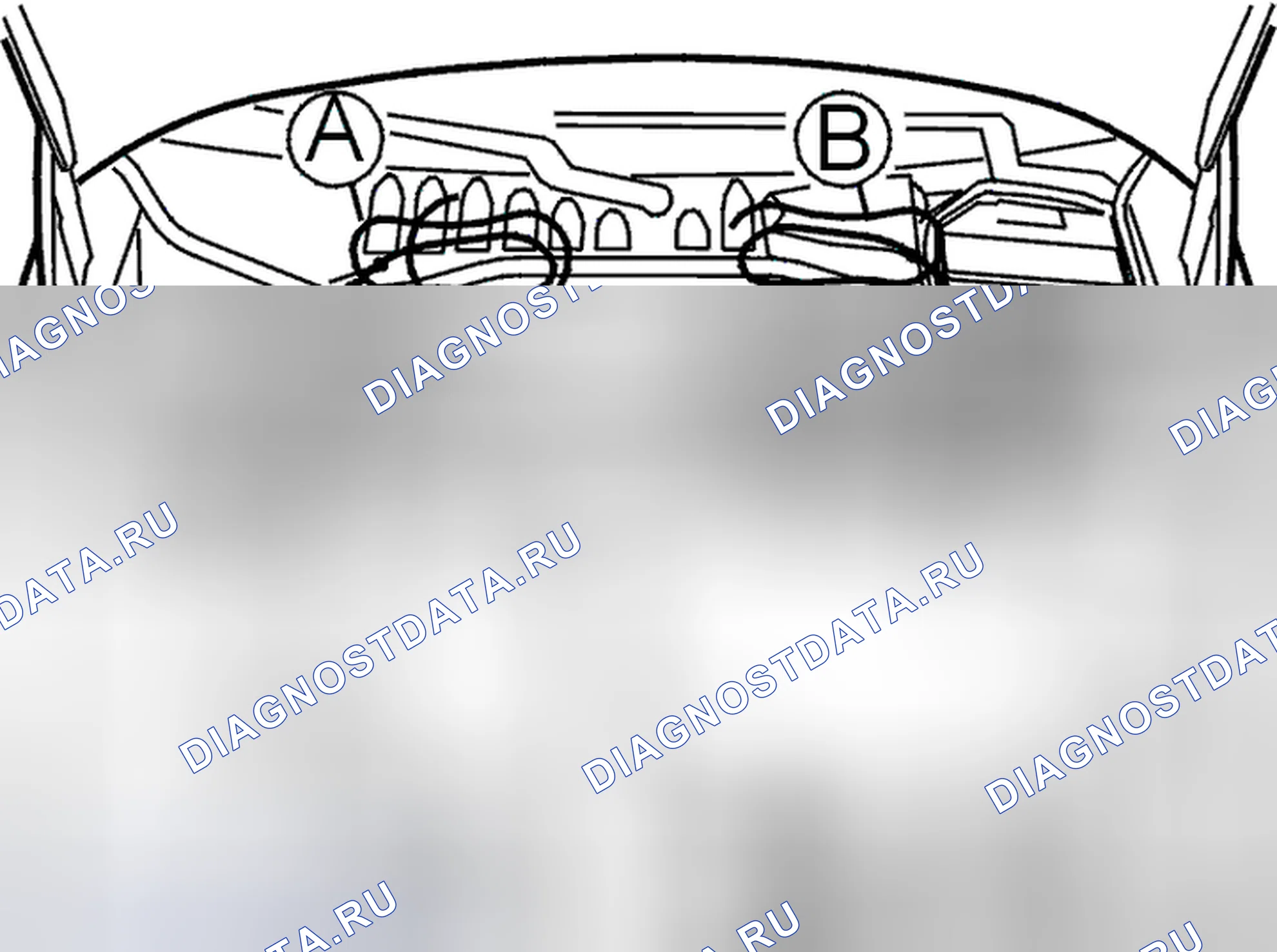 Рис. 527: Замена проводки (не автомобили, работающие на природном газе). Volvo C70 I