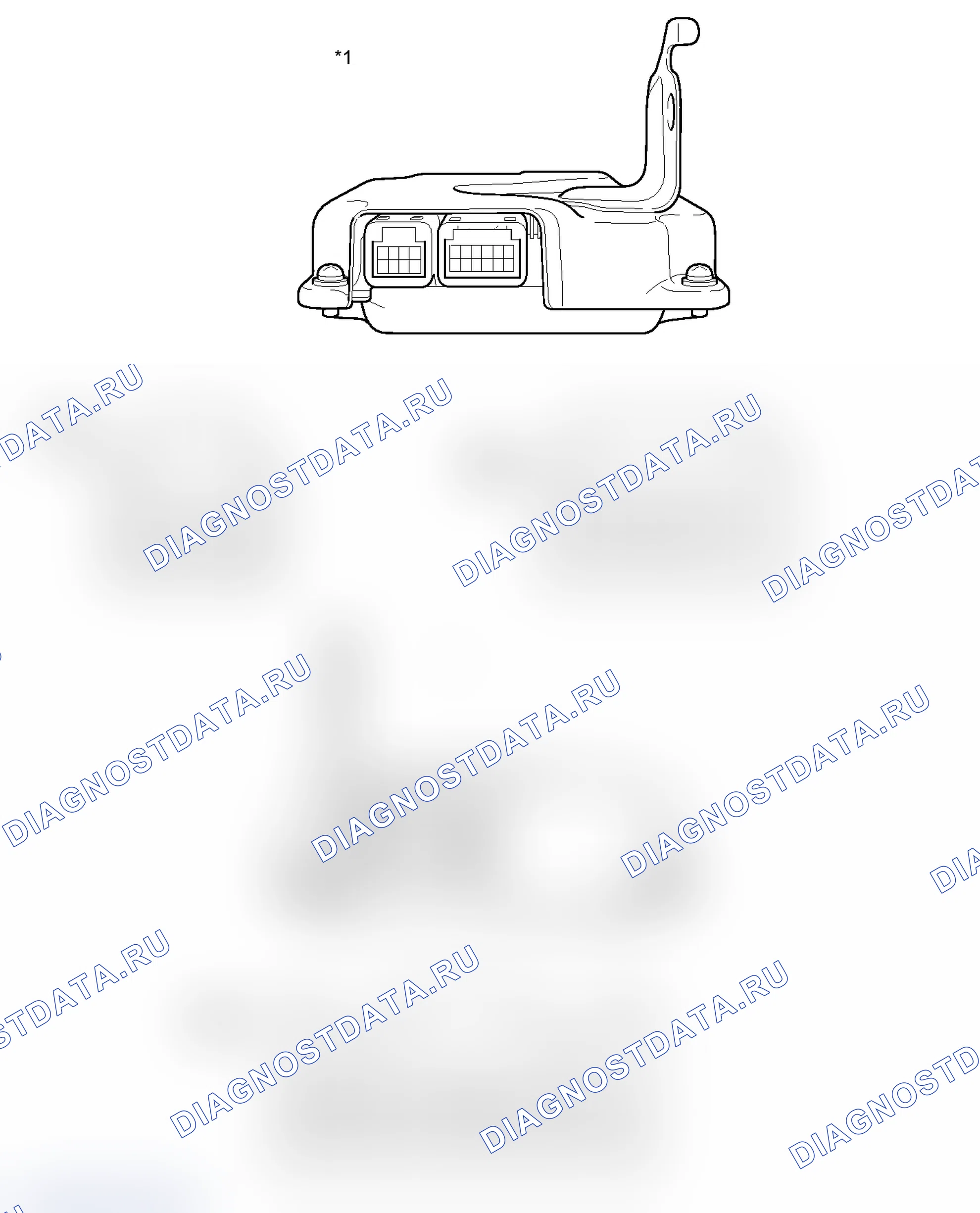 Рис. 439: КЛЕММЫ ЭБУ. Toyota Prius PHV pre-III