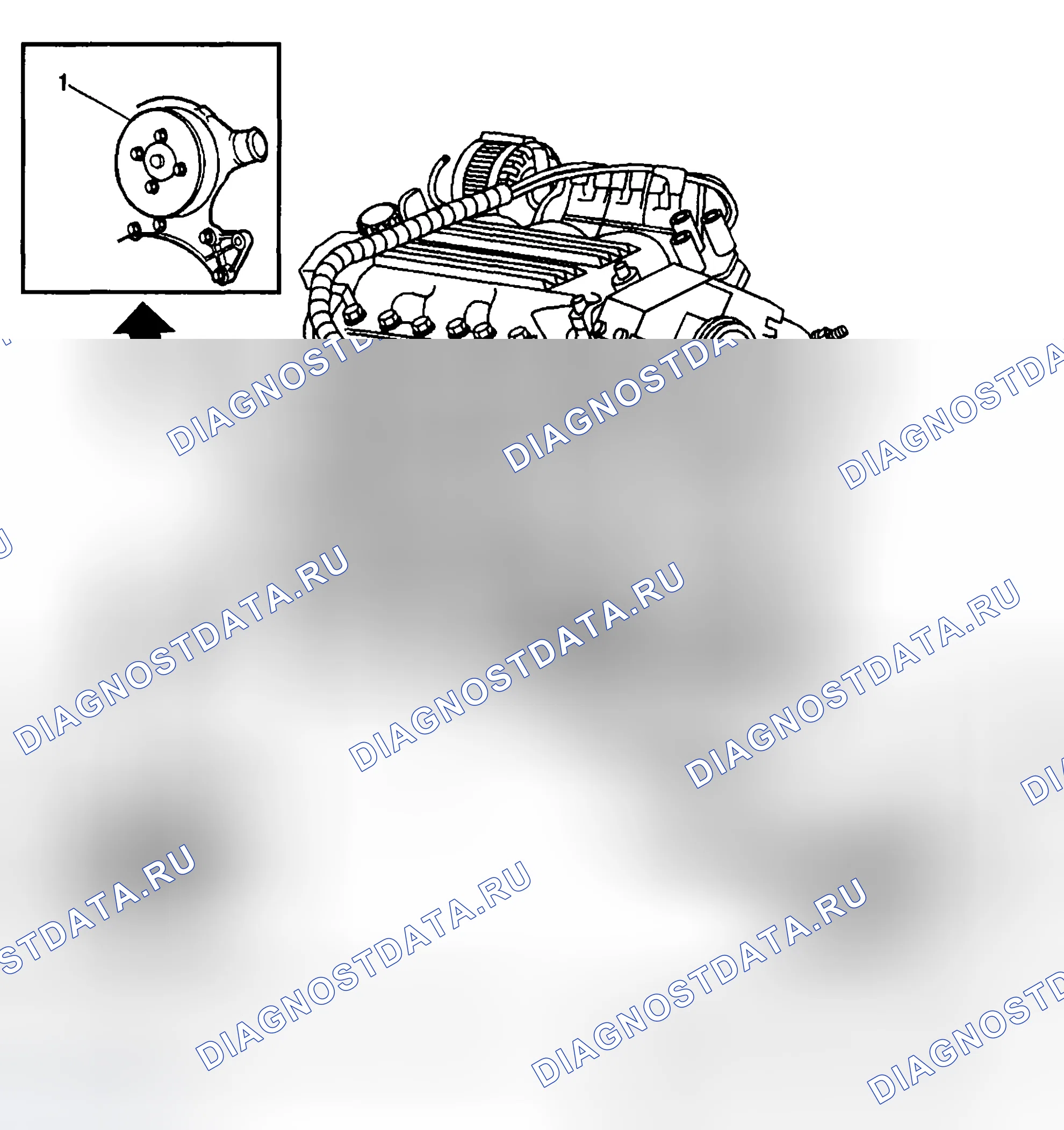 Рис. 350: Левый борт двигателя. Hyundai Venue I