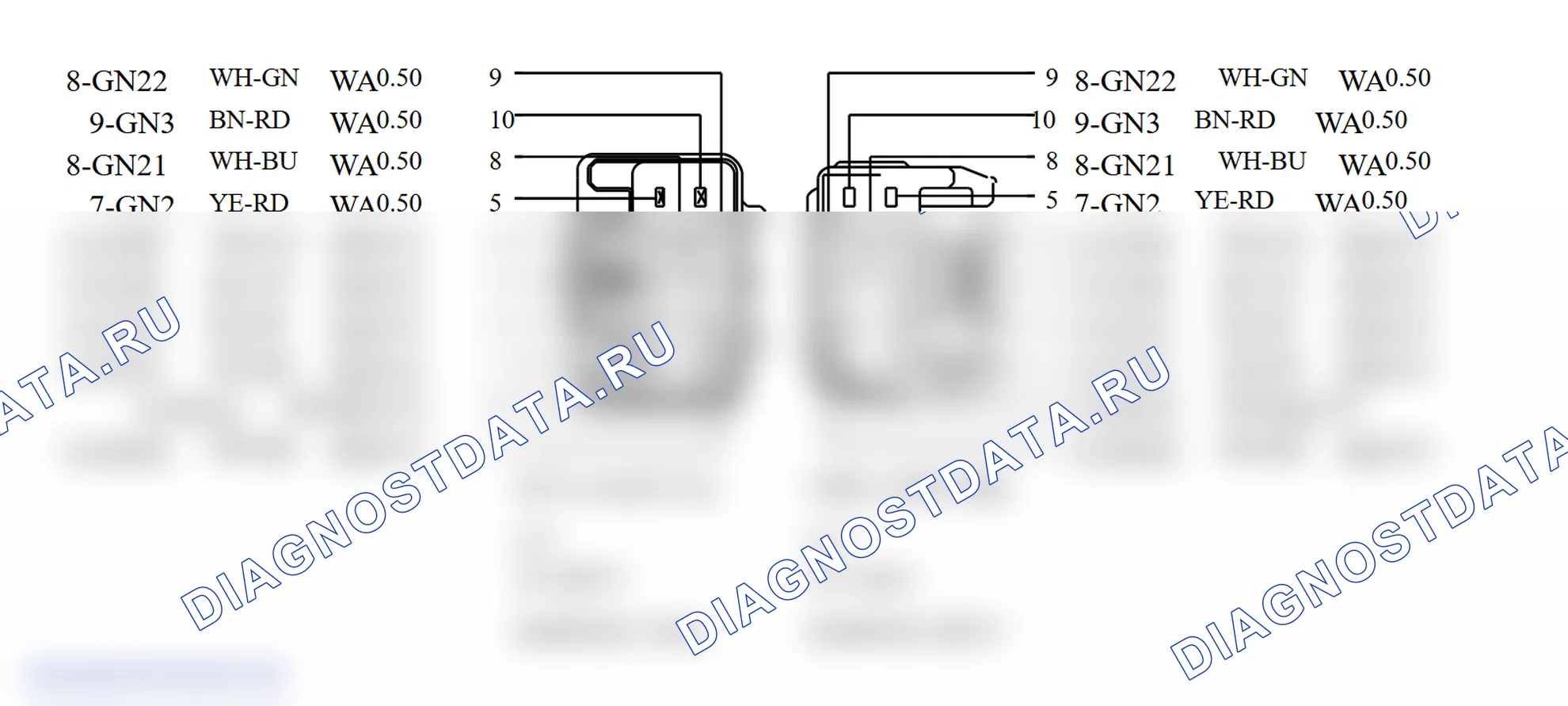 Распиновка разъёма 57. Ford Tourneo Connect I