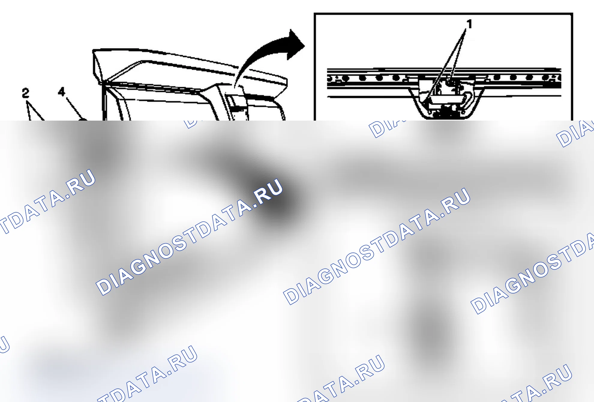 Рис. 17: Замена защелки концевого затвора. Chevrolet Tahoe III