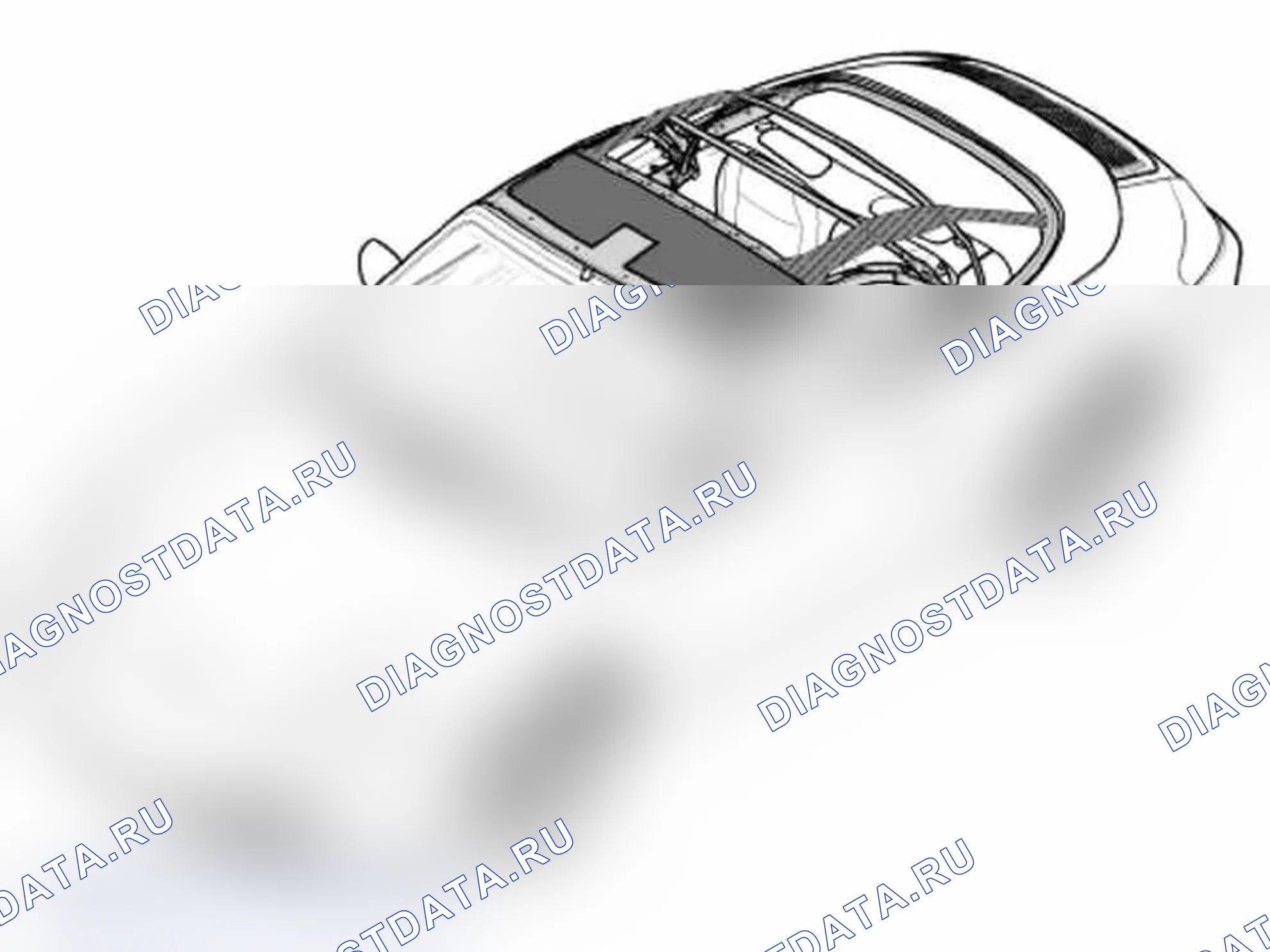 Рис. 260: Замена рамы с складным верхом. Porsche 911 Carrera 996 рестайлинг