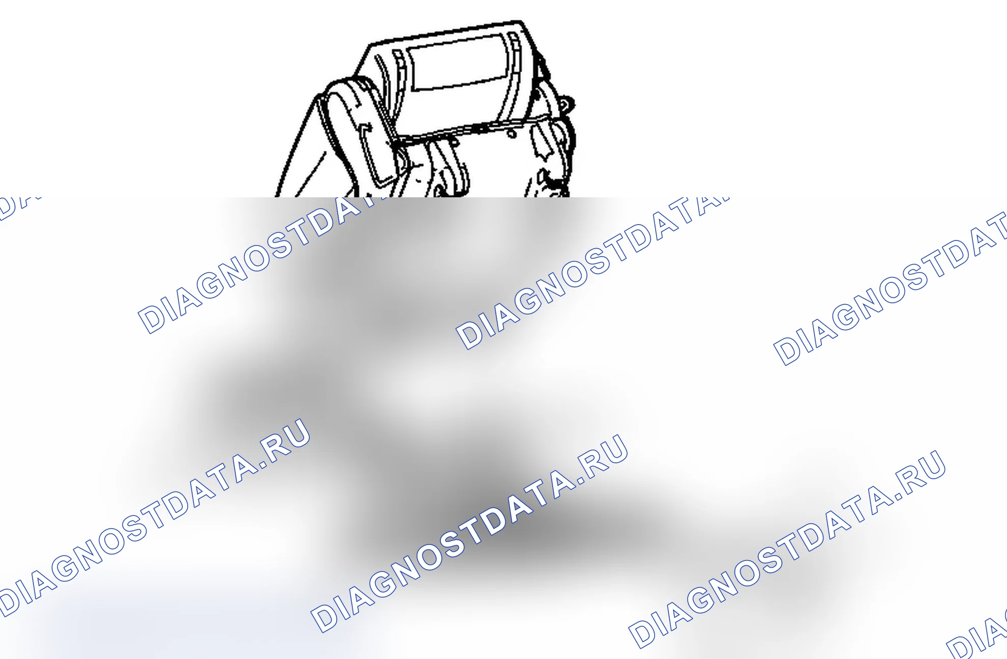 Рис. 51: Замена стояка заднего сиденья (Tahoe/Yukon/Escalade с ковшом). Chevrolet Tahoe III