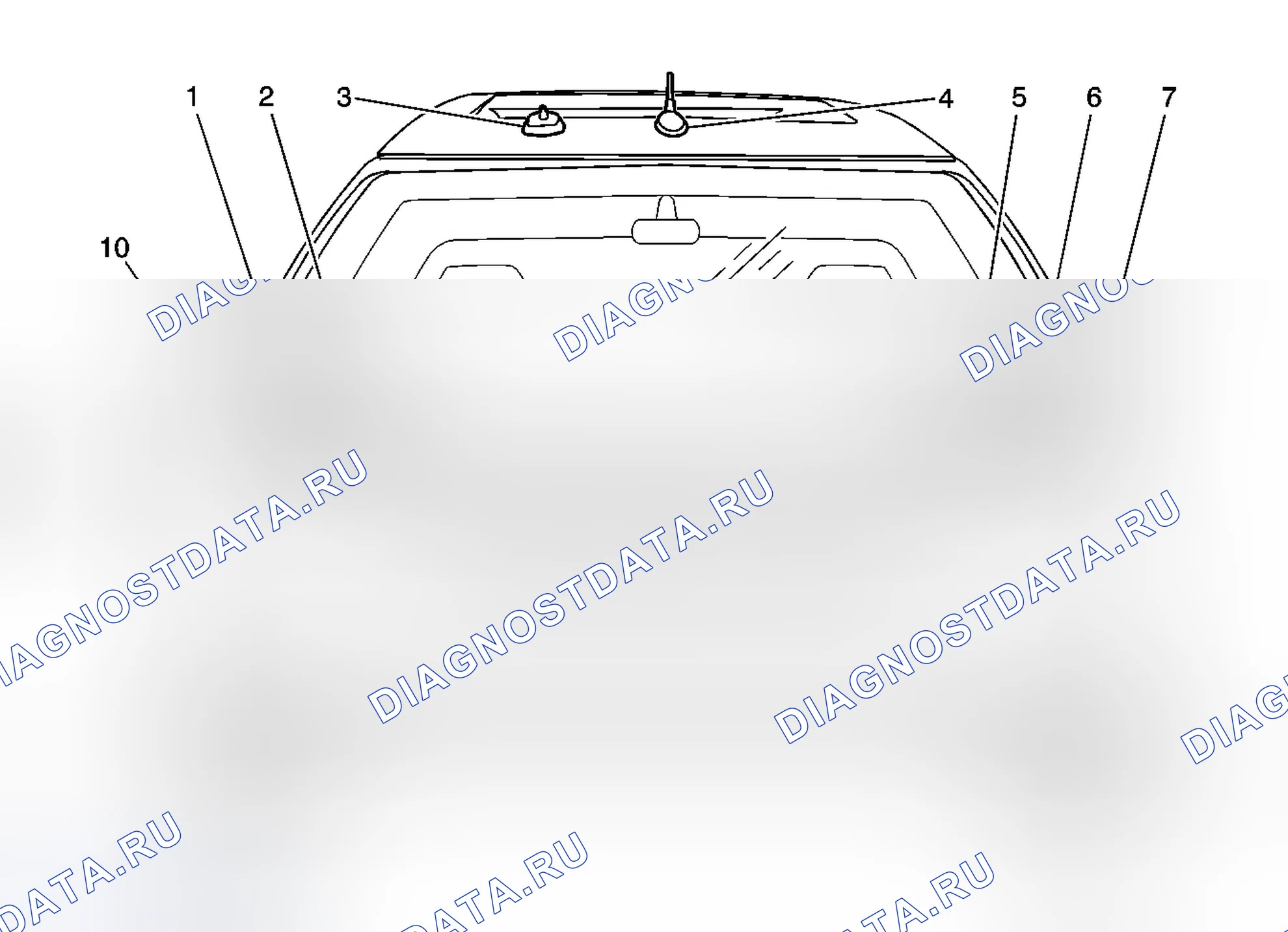 Рис. 3: Виды компонентов сотовой связи. Chevrolet Malibu VI