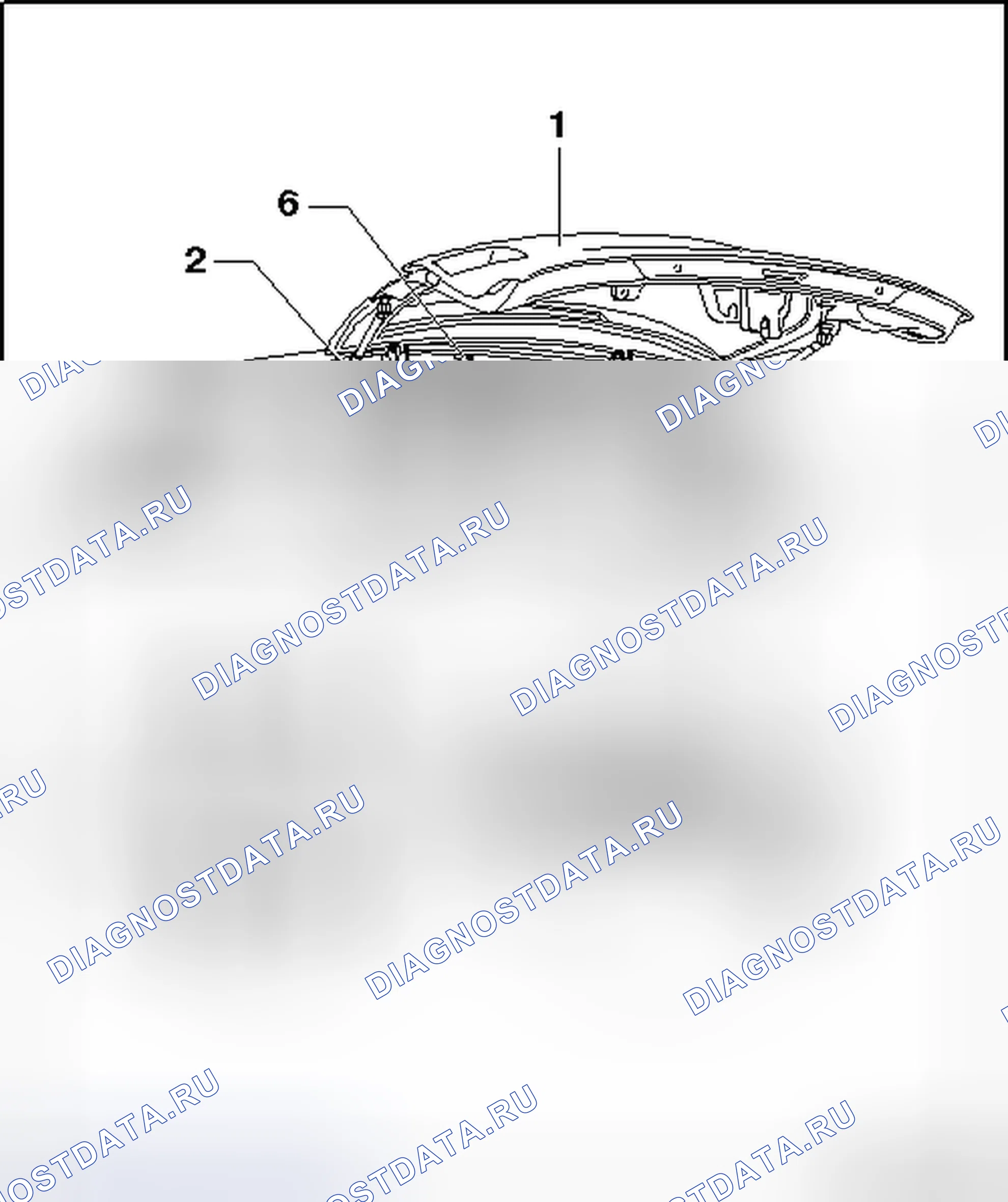 Рис. 23: ЗАДНЯЯ КРЫШКА. Volkswagen Tiguan I
