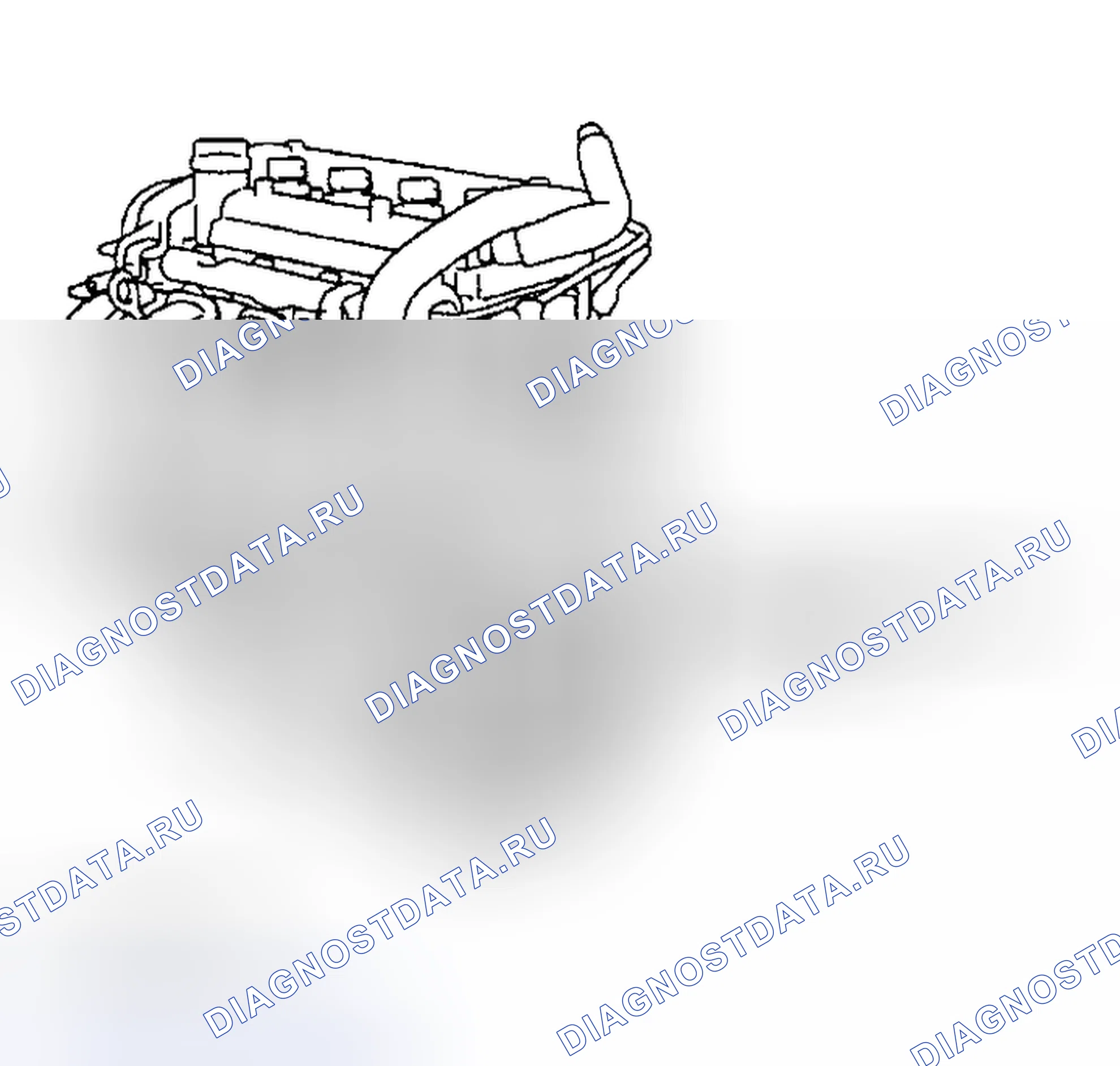 Рис. 2: РАСПОЛОЖЕНИЕ СЕРИЙНОГО НОМЕРА ДВИГАТЕЛЯ. Toyota Land Cruiser 100