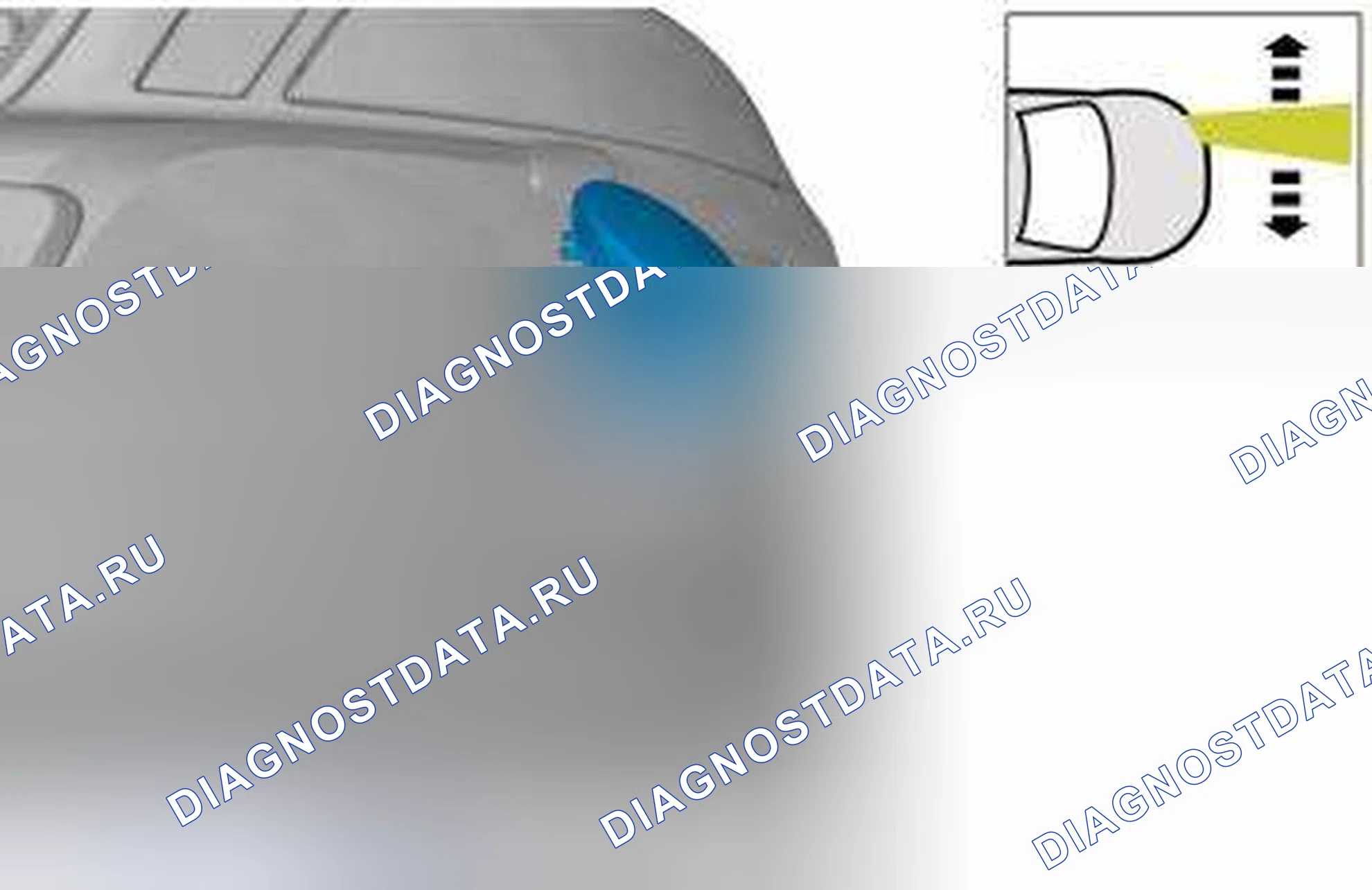 Рис. 27: Регулировка противотуманных фар. Volvo V70 II рестайлинг