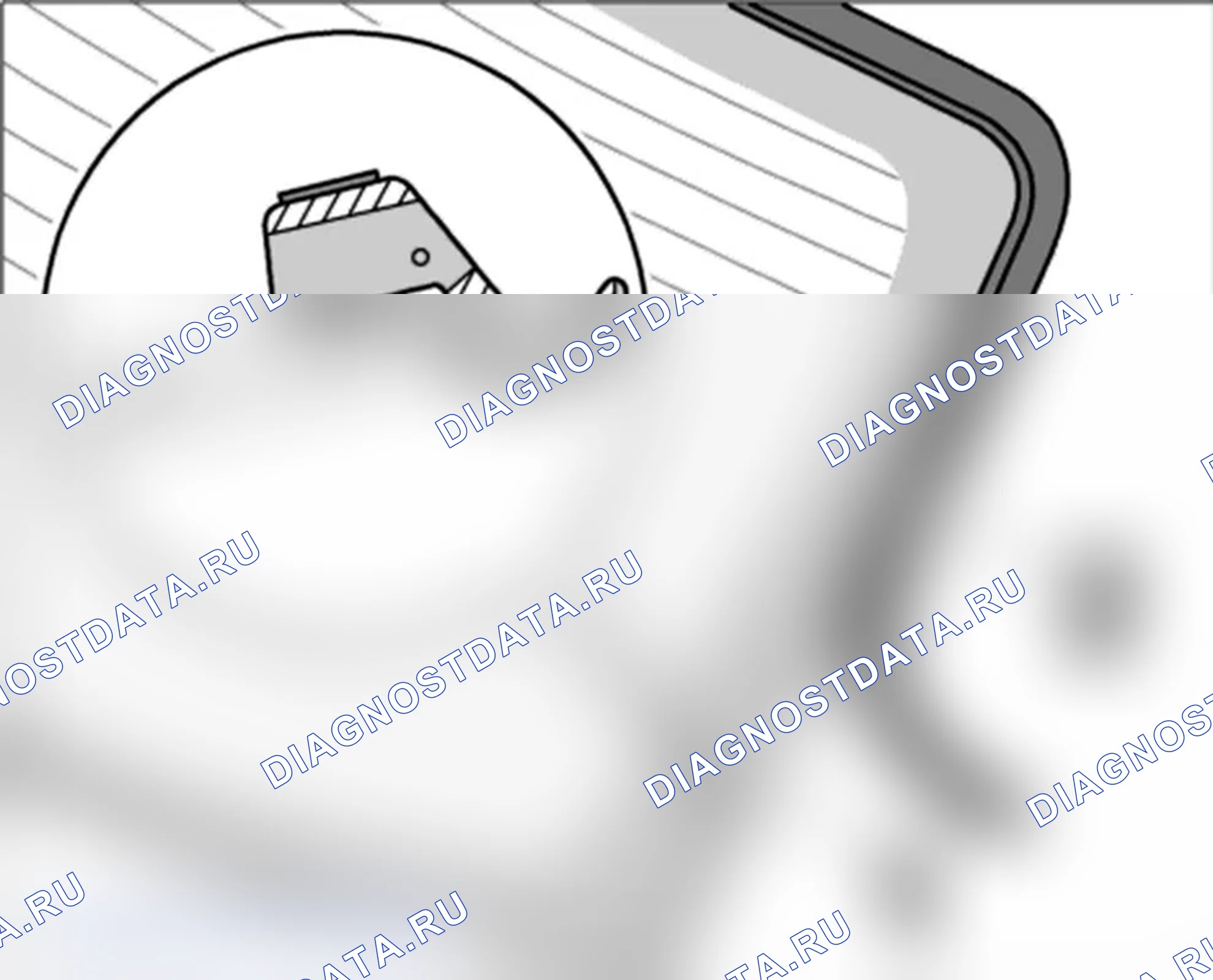 Рис. 163: Уплотнение для заднего окна. Porsche 911 GT3 997