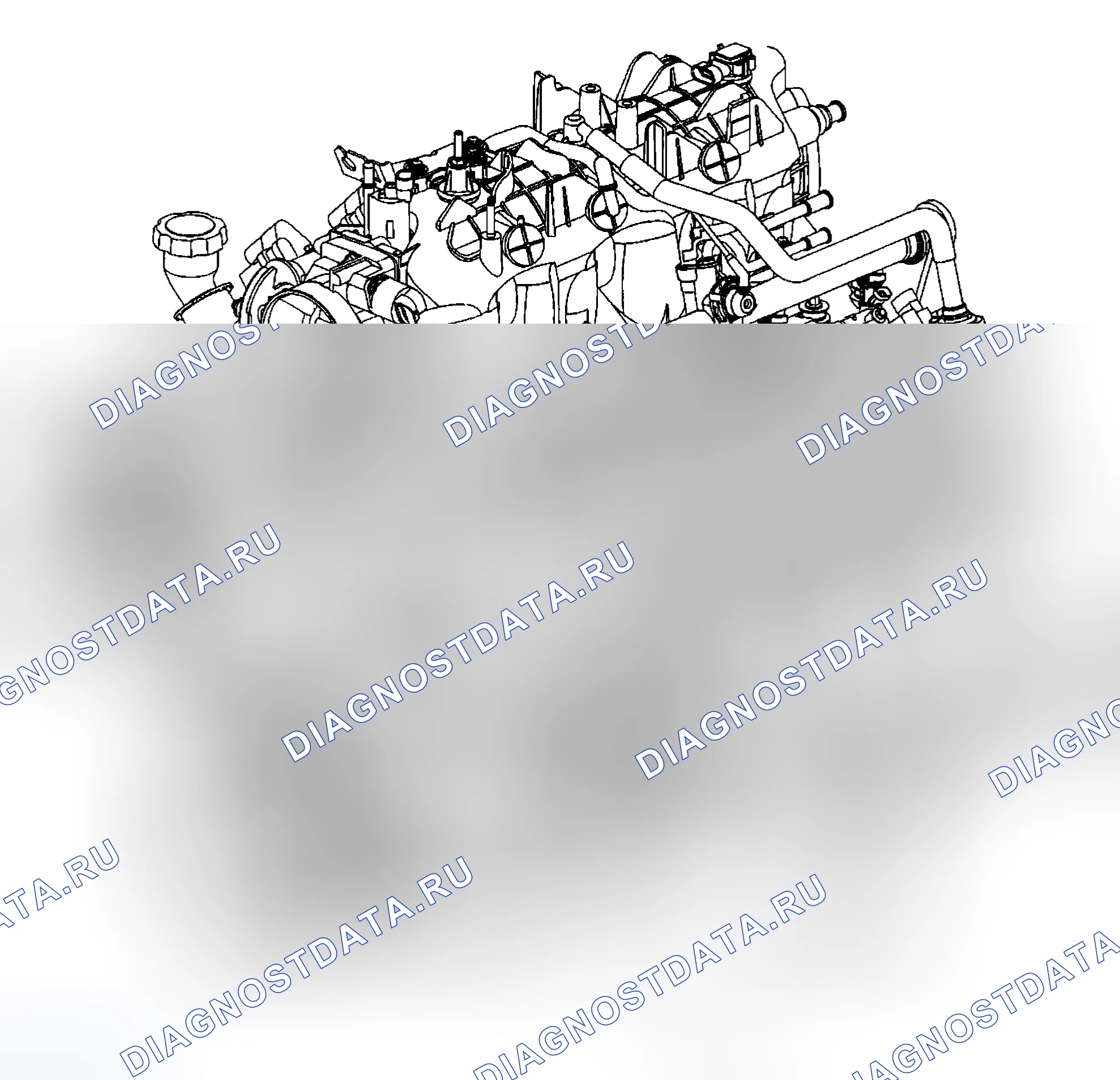Рис. 699: Описание компонентов двигателя. Chevrolet Silverado 2500 