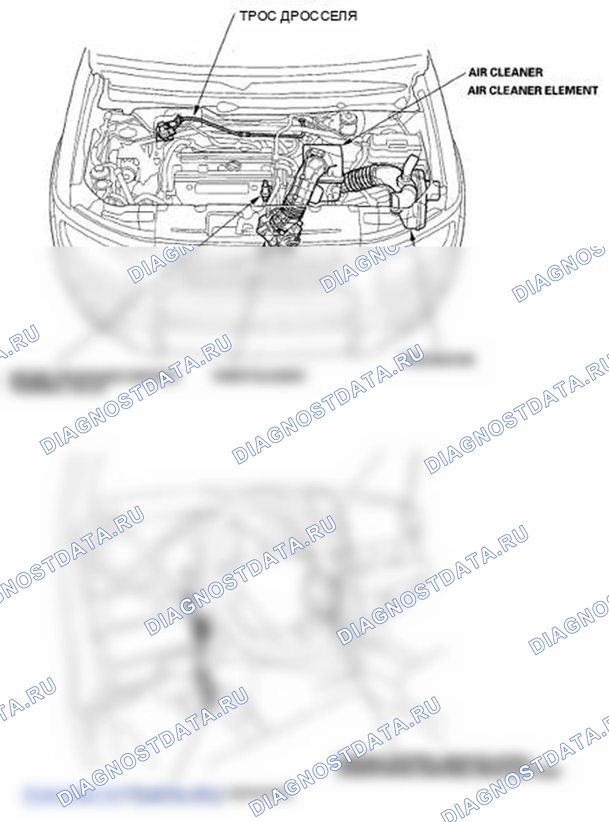 Рис. 178: Указатель расположения компонентов. Honda Element YH2 рестайлинг