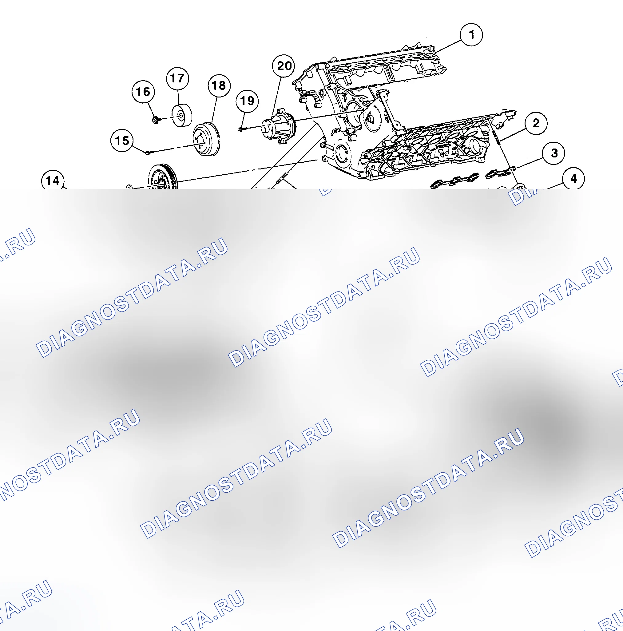 Рис. 2004: Основные внешние компоненты. Ford Pickup F150 