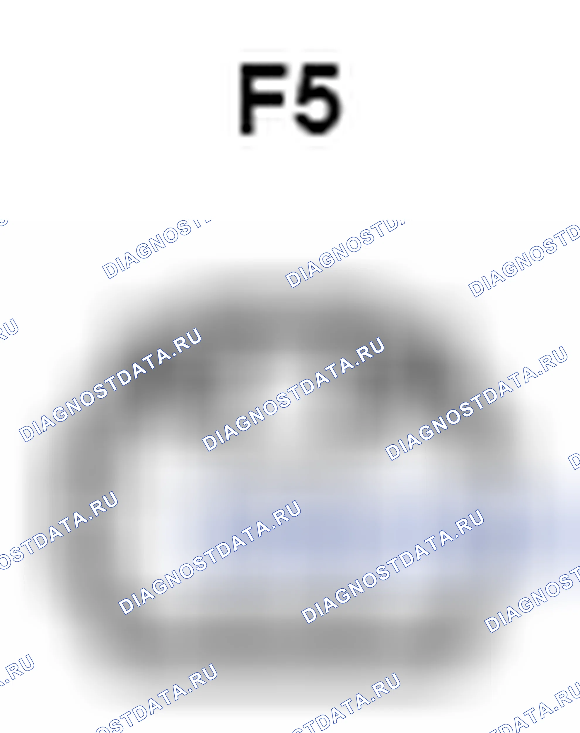 Рис. 1228: Вид с торца разъема лампы перчаточного ящика (F5). Toyota Camry XV40