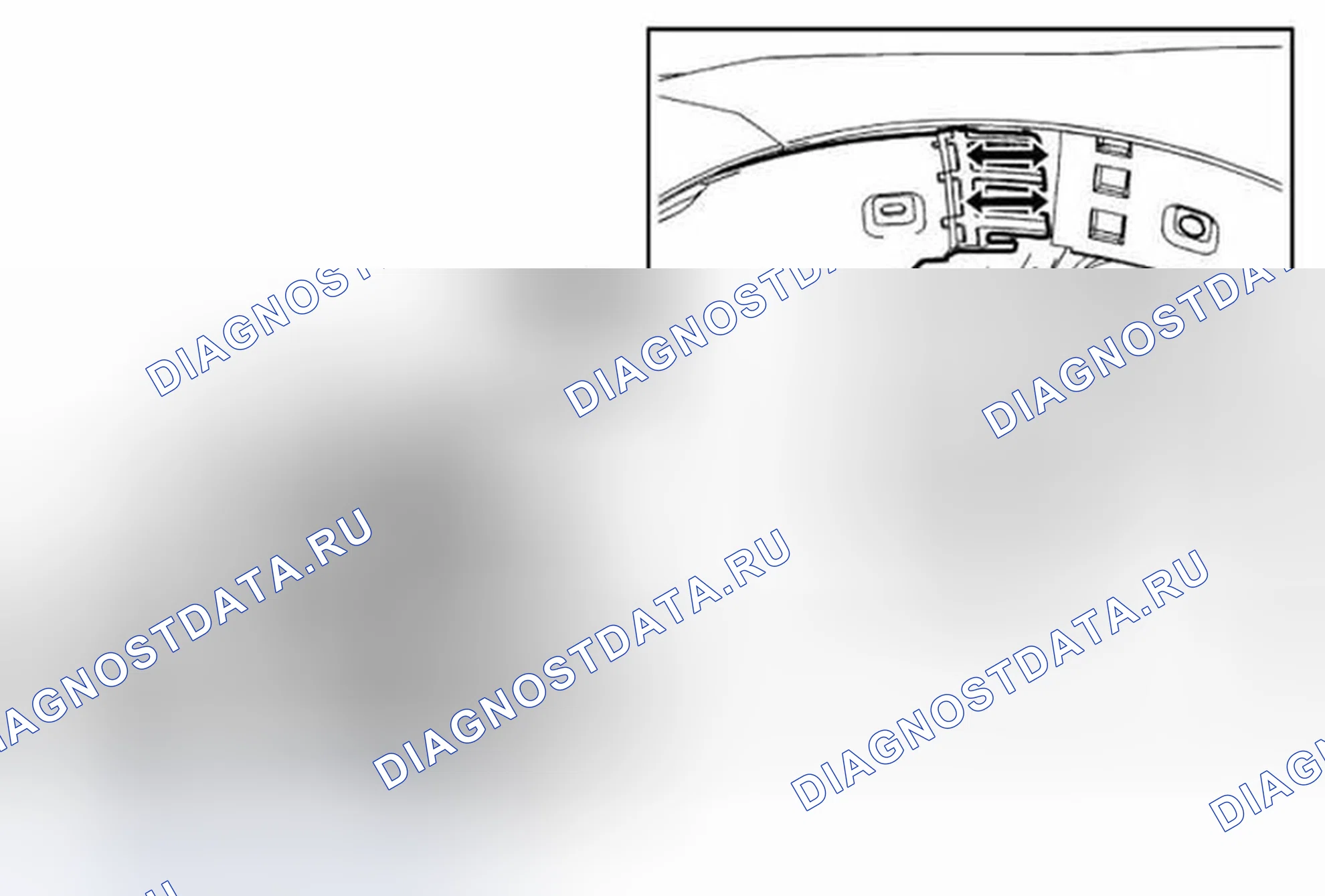 Рис. 3: Замена переднего вкладыша рулевой рубки (передний). Chevrolet Sonic I