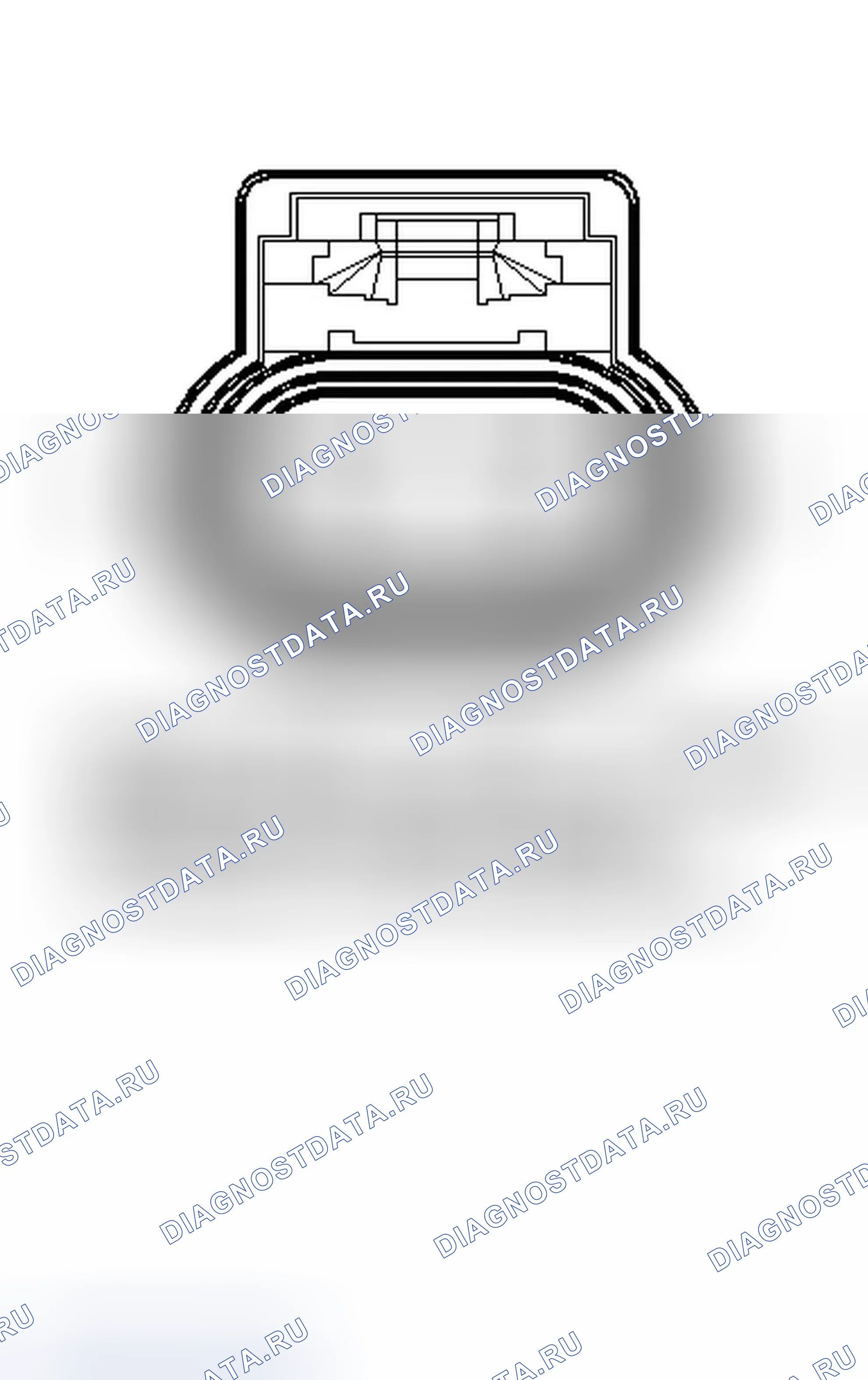 Рис. 44: Вид с торца левого двигателя заднего окна (Quad Cab / Питание Convenience). Dodge Dakota III