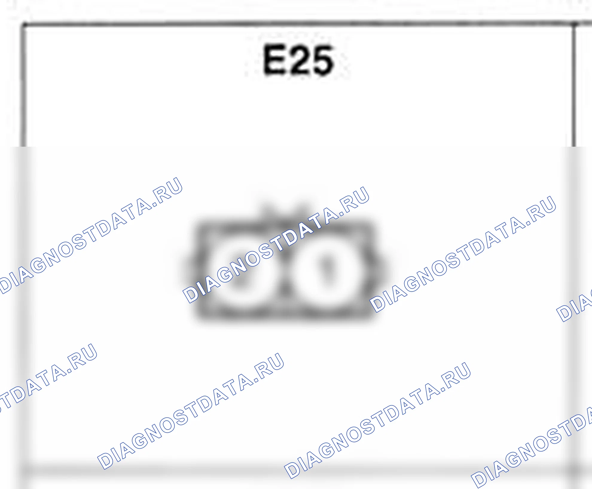 Распиновка разъёма E25 — жгута двигателя. Hyundai Atos MX