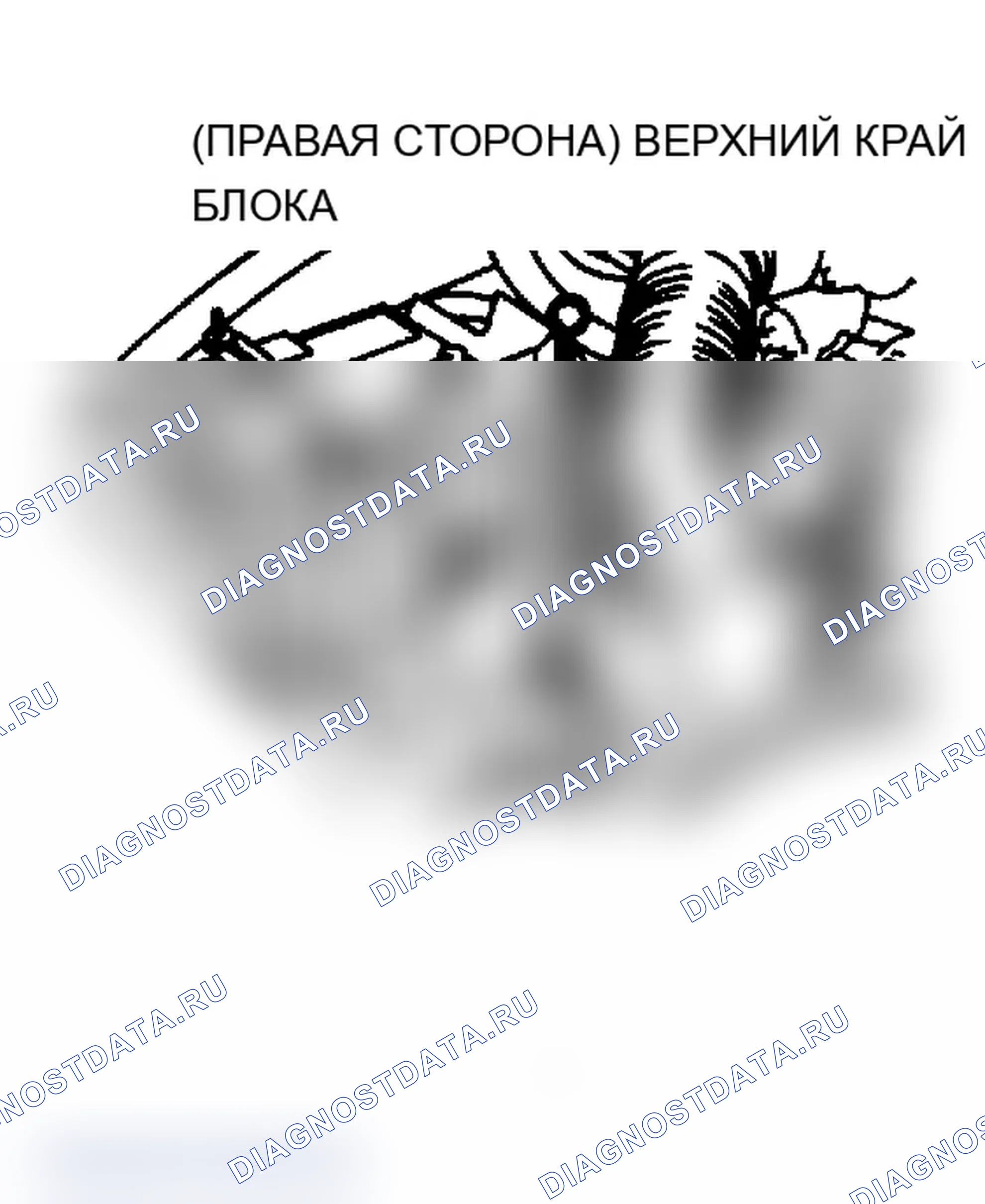 Рис. 5: Расположение кода двигателя (Montero, Sigma, Raider 3.0L). Mitsubishi Mirage III