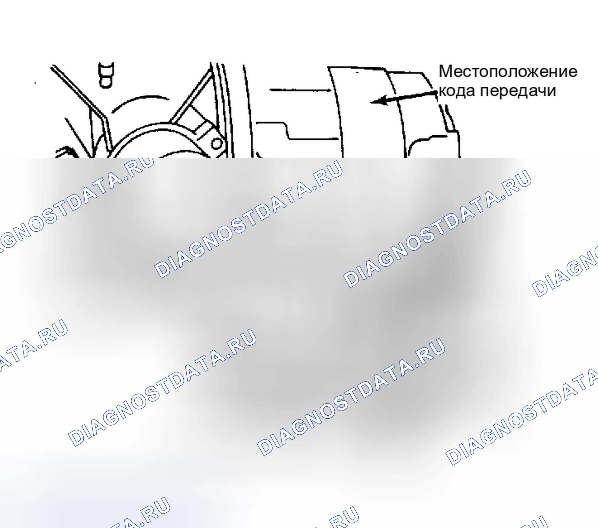 Рис. 1: Расположение регулировочного винта второй зубчатой передачи. Audi Coupe B2