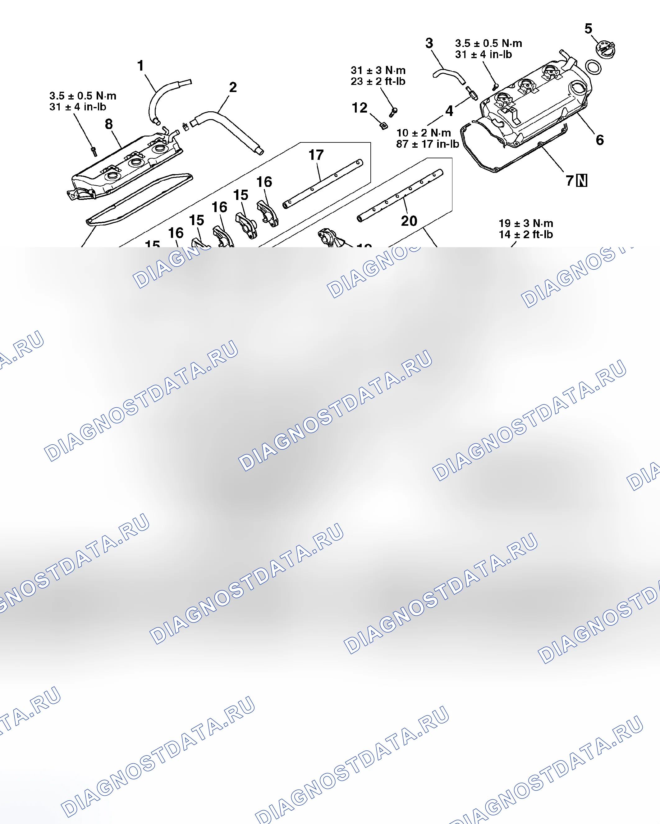 Рис. 243: ДЕМОНТАЖ И МОНТАЖ. Mitsubishi Endeavor I