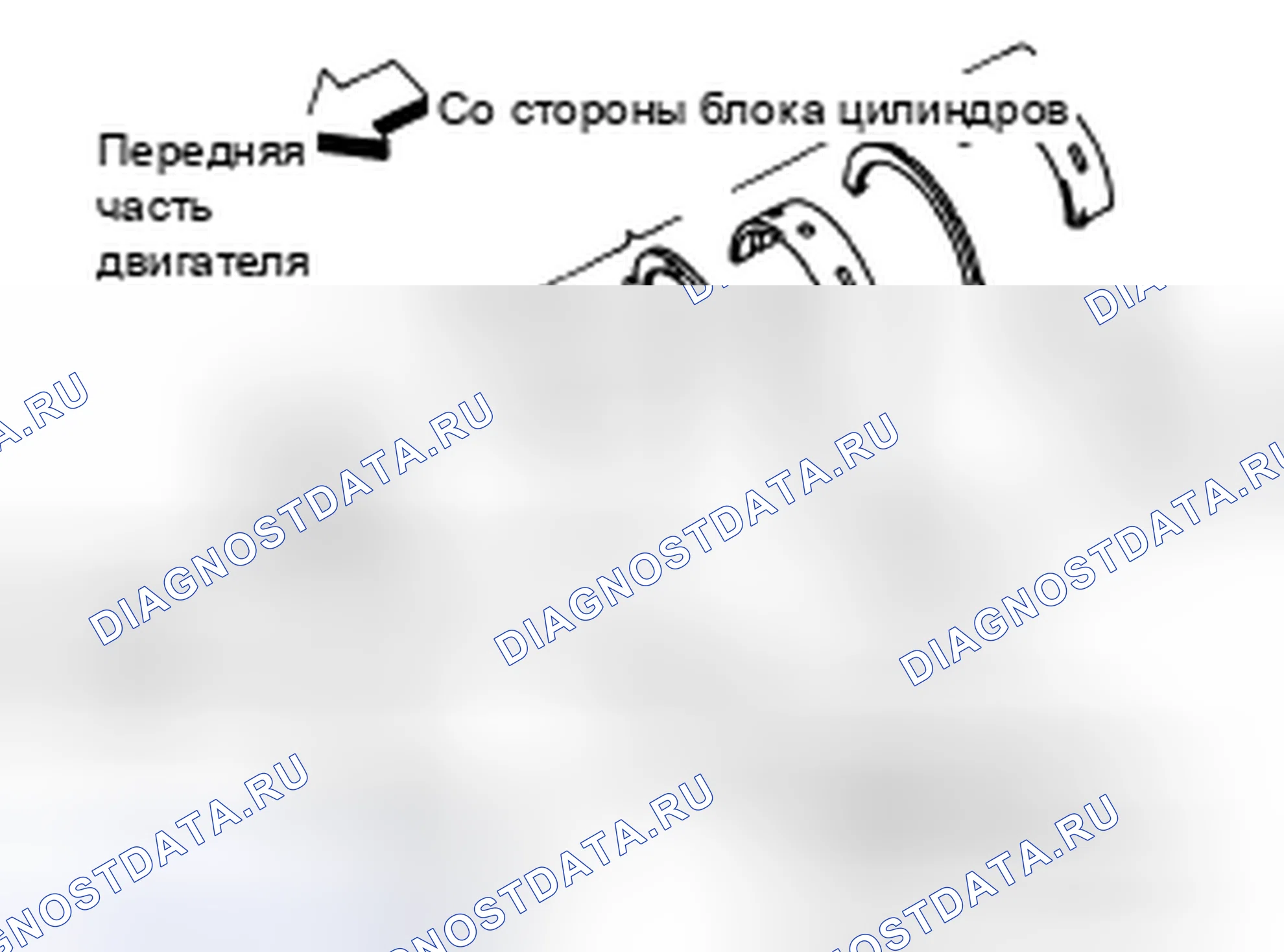 Рис. 301: Основной подшипник. Infiniti Q70 I рестайлинг