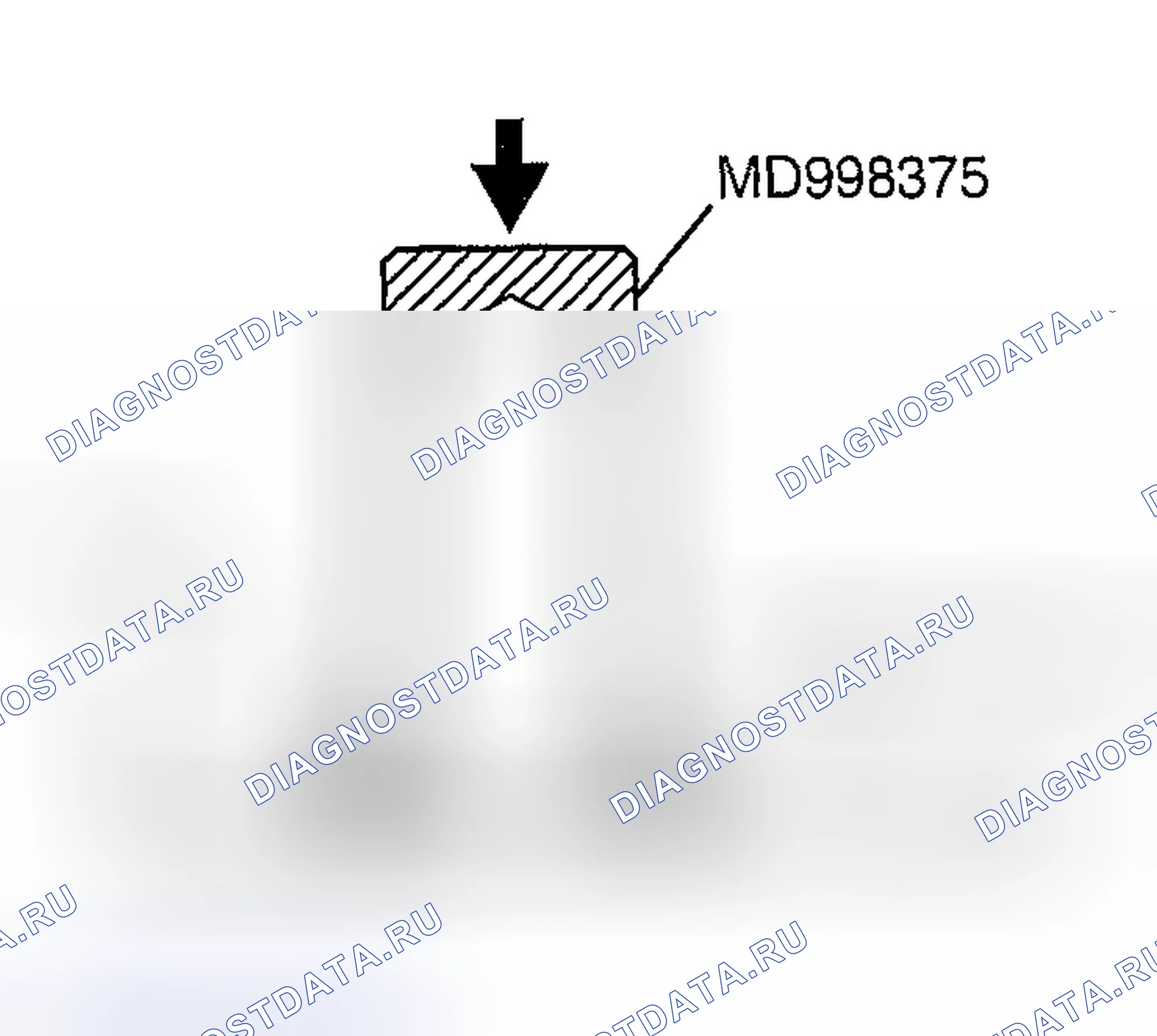 Рис. 221: > > F < < МОНТАЖ ПЕРЕДНЕГО САЛЬНИКА КОЛЕНЧАТОГО ВАЛА. Mazda MX-30 I