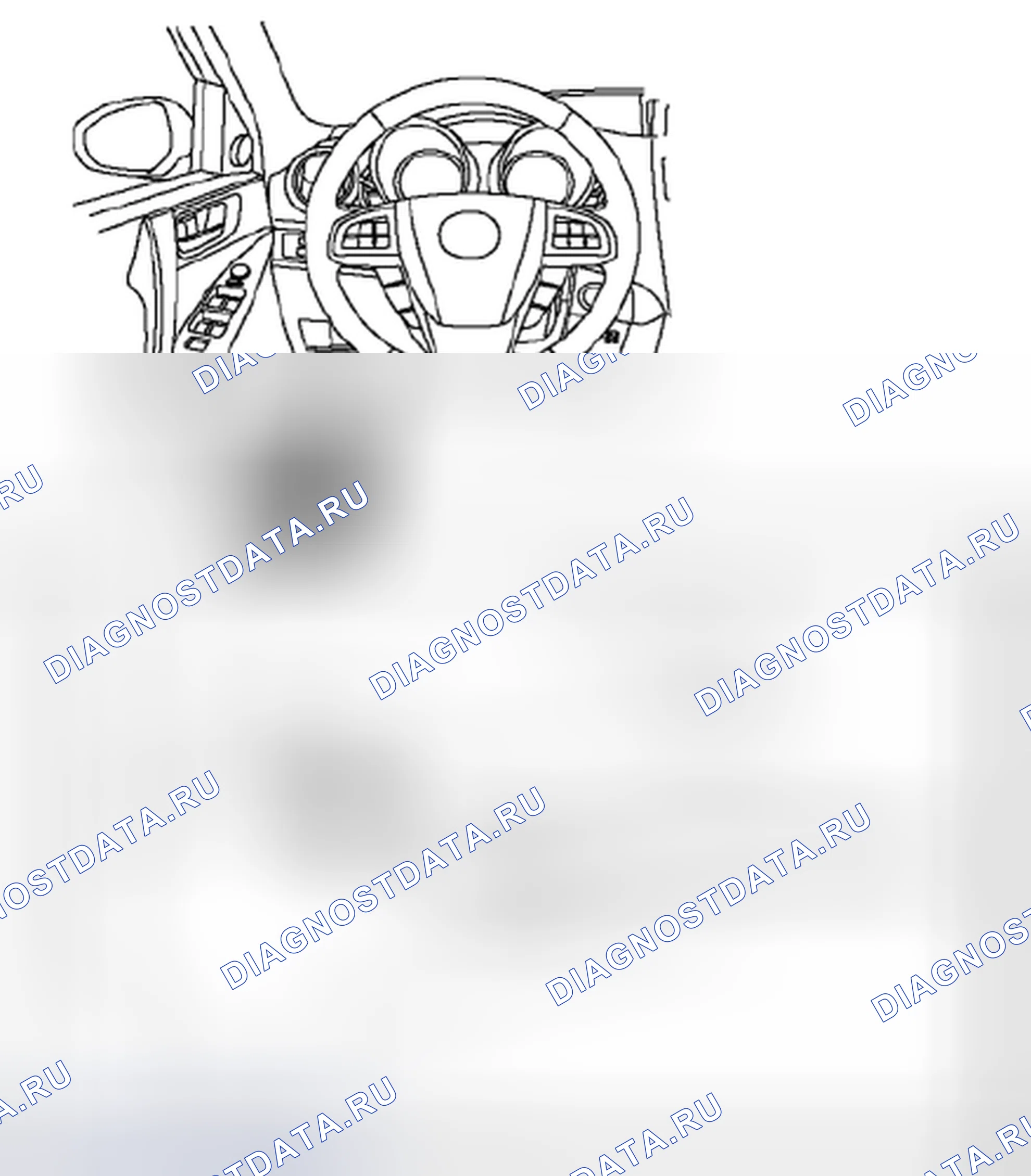 Рис. 25: Рычаг разблокировки капота. Honda Civic IX рестайлинг