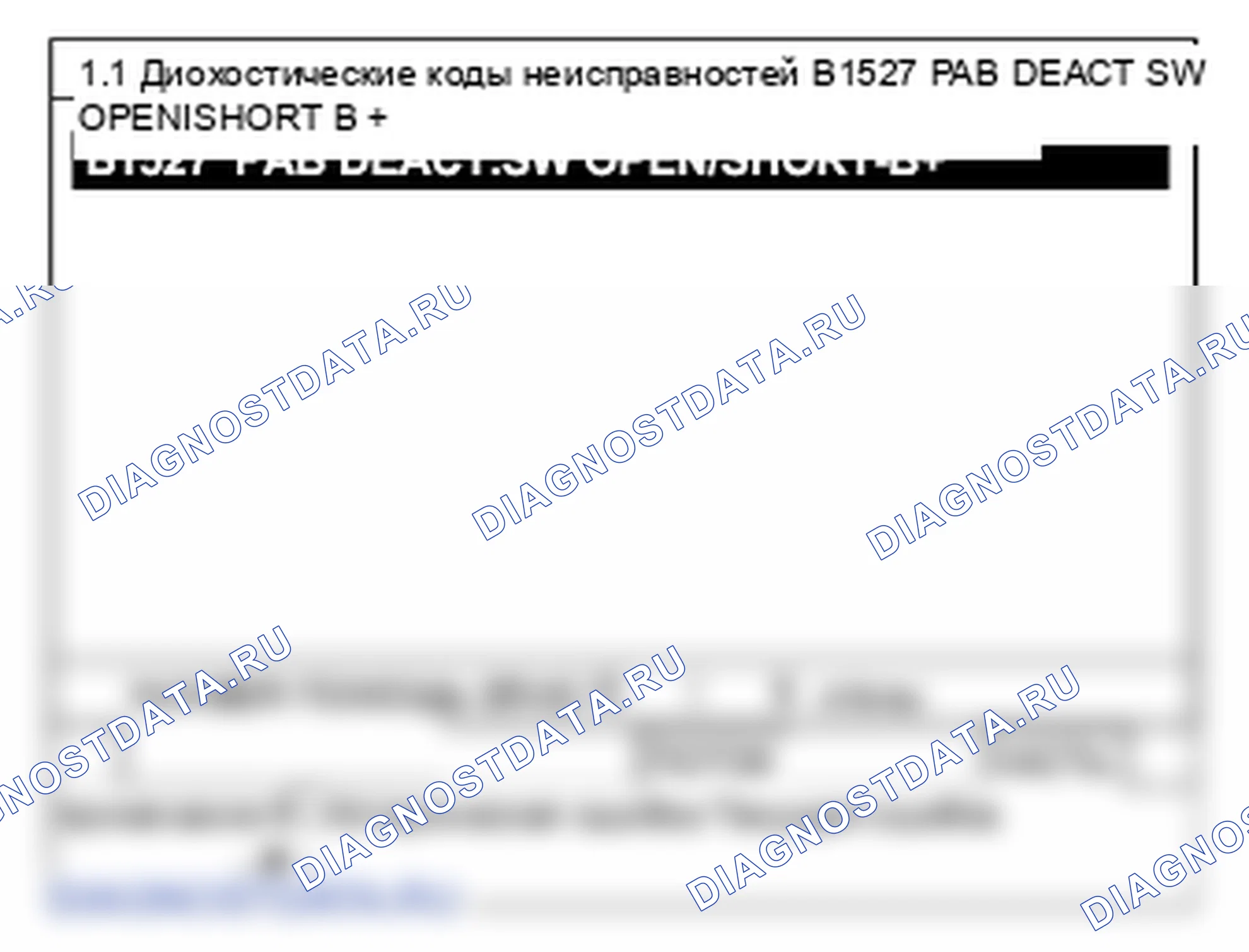 B1527: Выключатель подушки безопасности пассажира открыт или утечка в аккумулятор. Kia Sorento BL