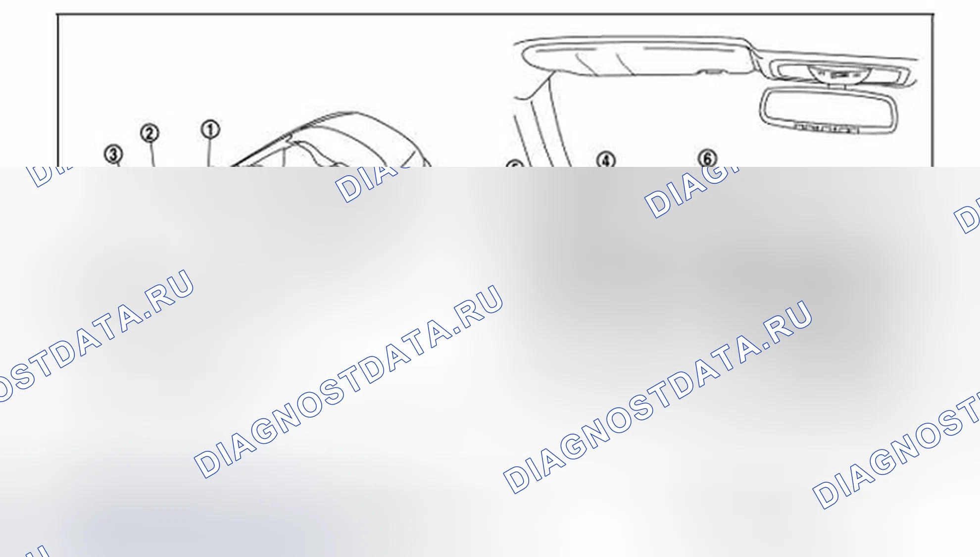 Рис. 34: Расположение компонентов. Infiniti Q60 I