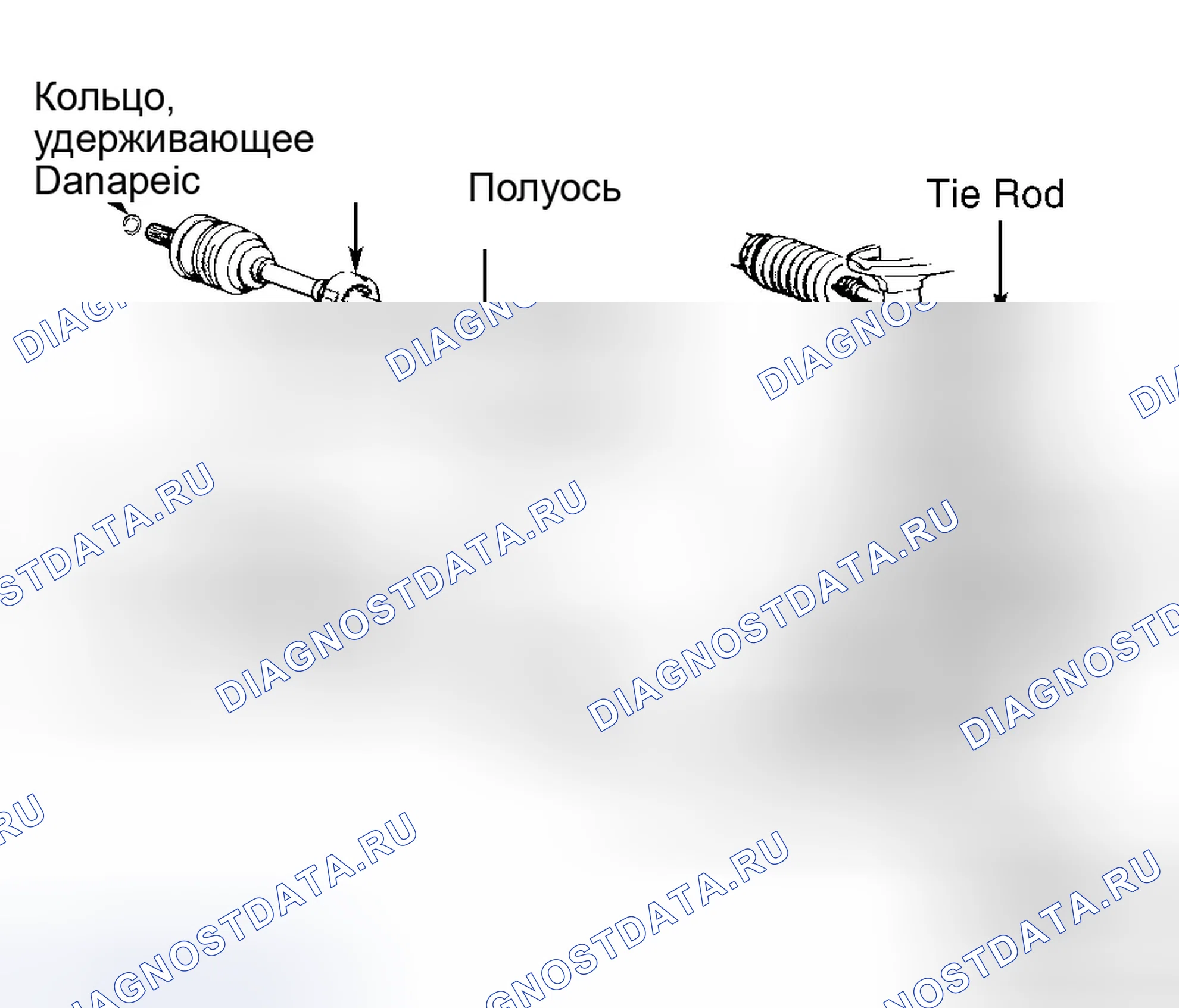 Рис. 3: Установка (кроме Colt Vista 4WD). Eagle Summit I