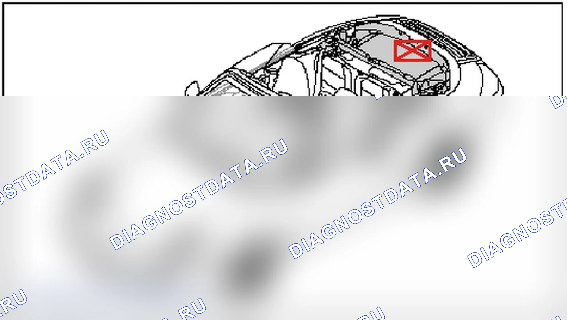 Рис. 45: Снятие панели отделки для складного верхнего упора. Porsche 911 GT3 997