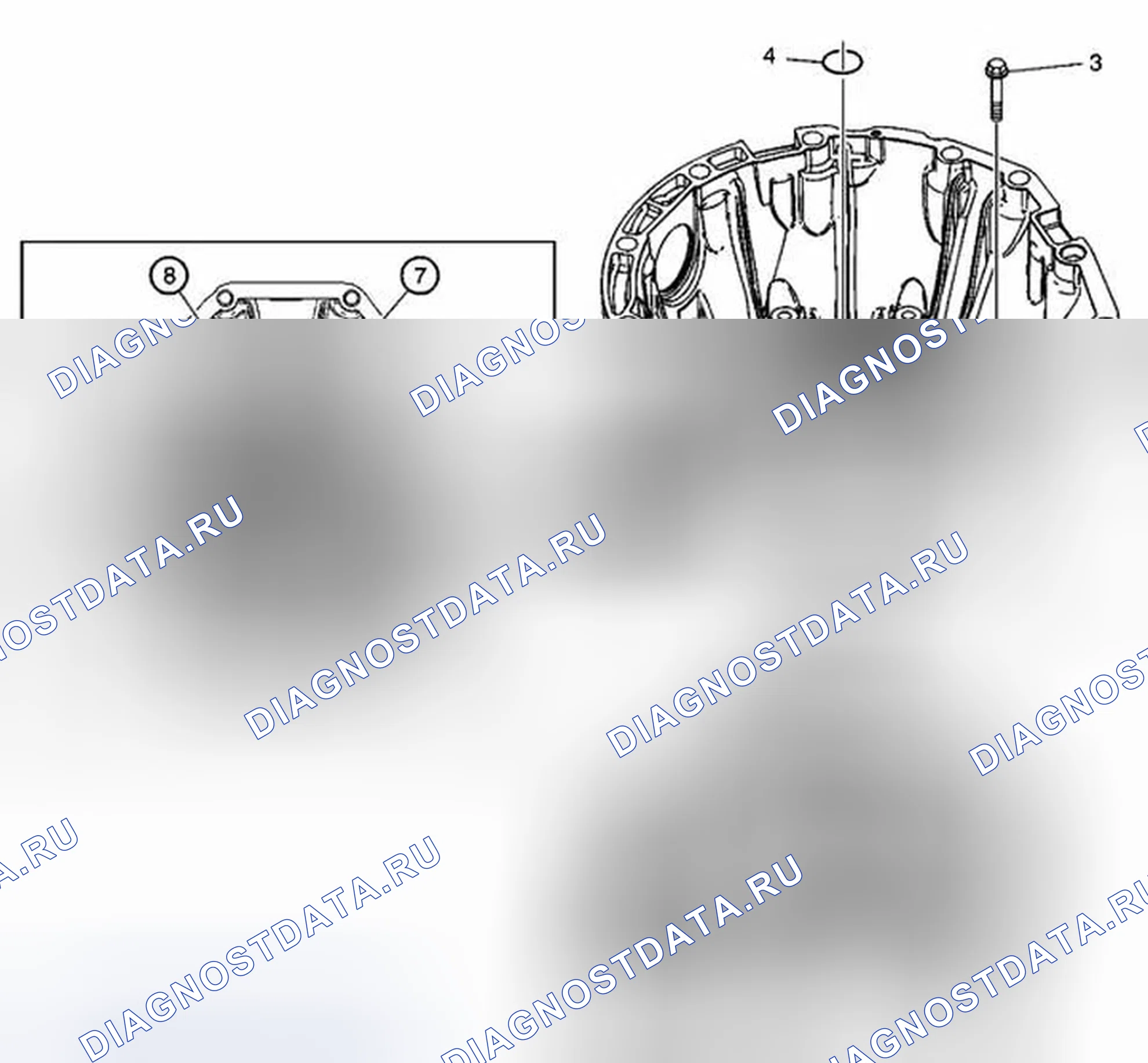 Рис. 281: Корпус гидротрансформатора с установкой жидкостного насоса (6L50). Cadillac CTS II