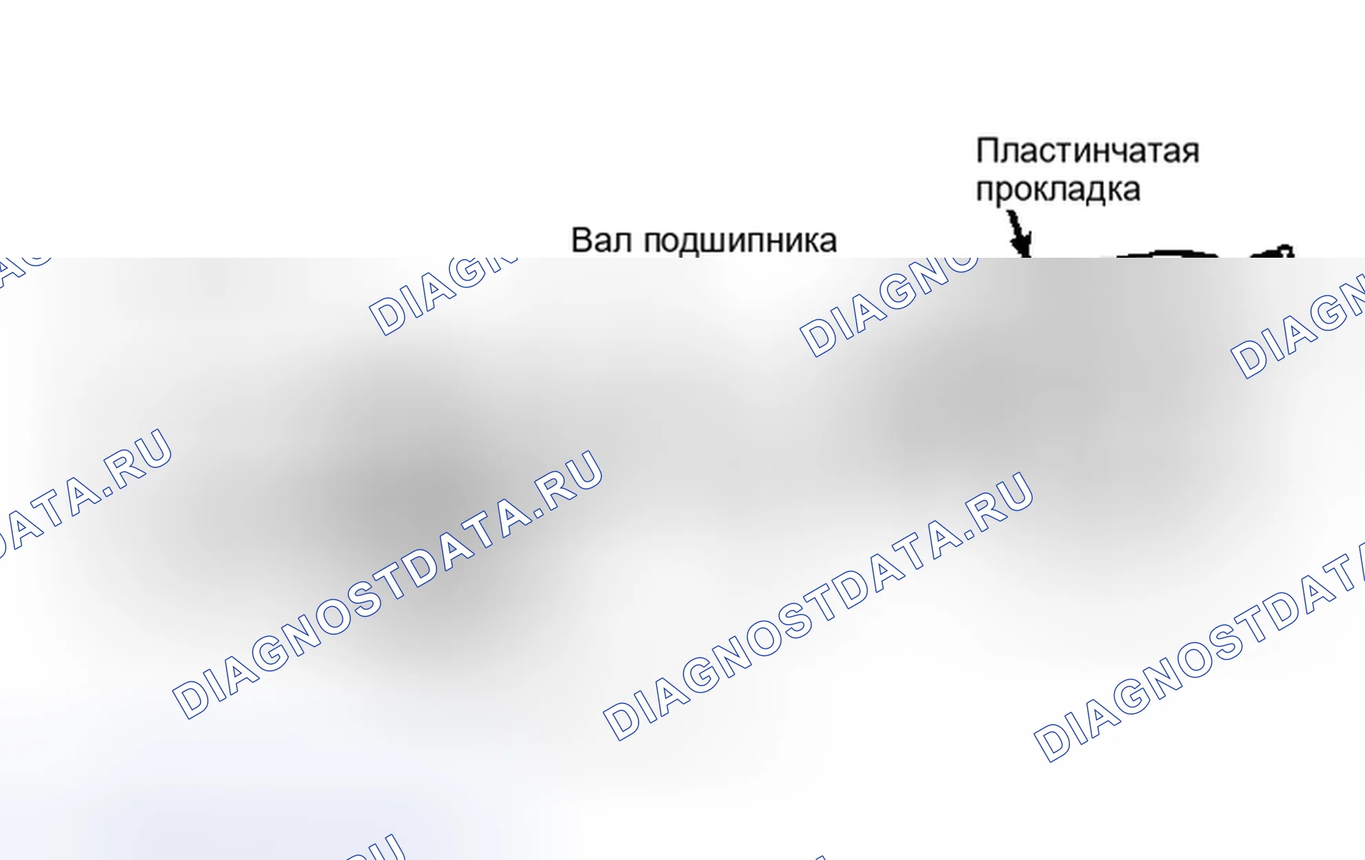 Рис. 9: Покомпонентный вид водяного насоса. Toyota Starlet P60