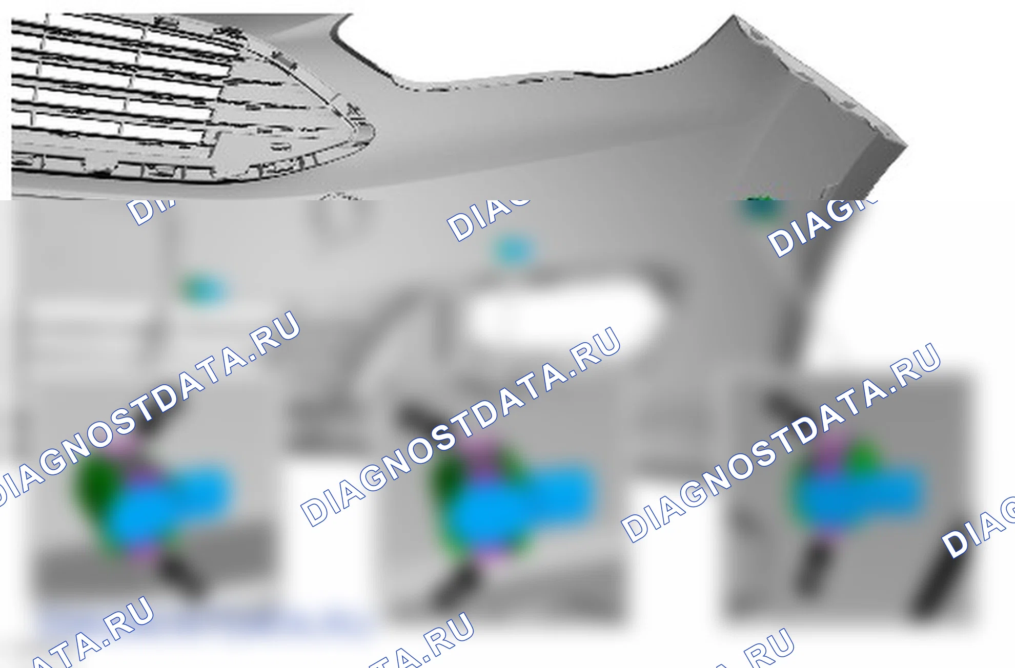 Разборка и сборка кожуха переднего бампера. Ford Grand C-MAX II рестайлинг
