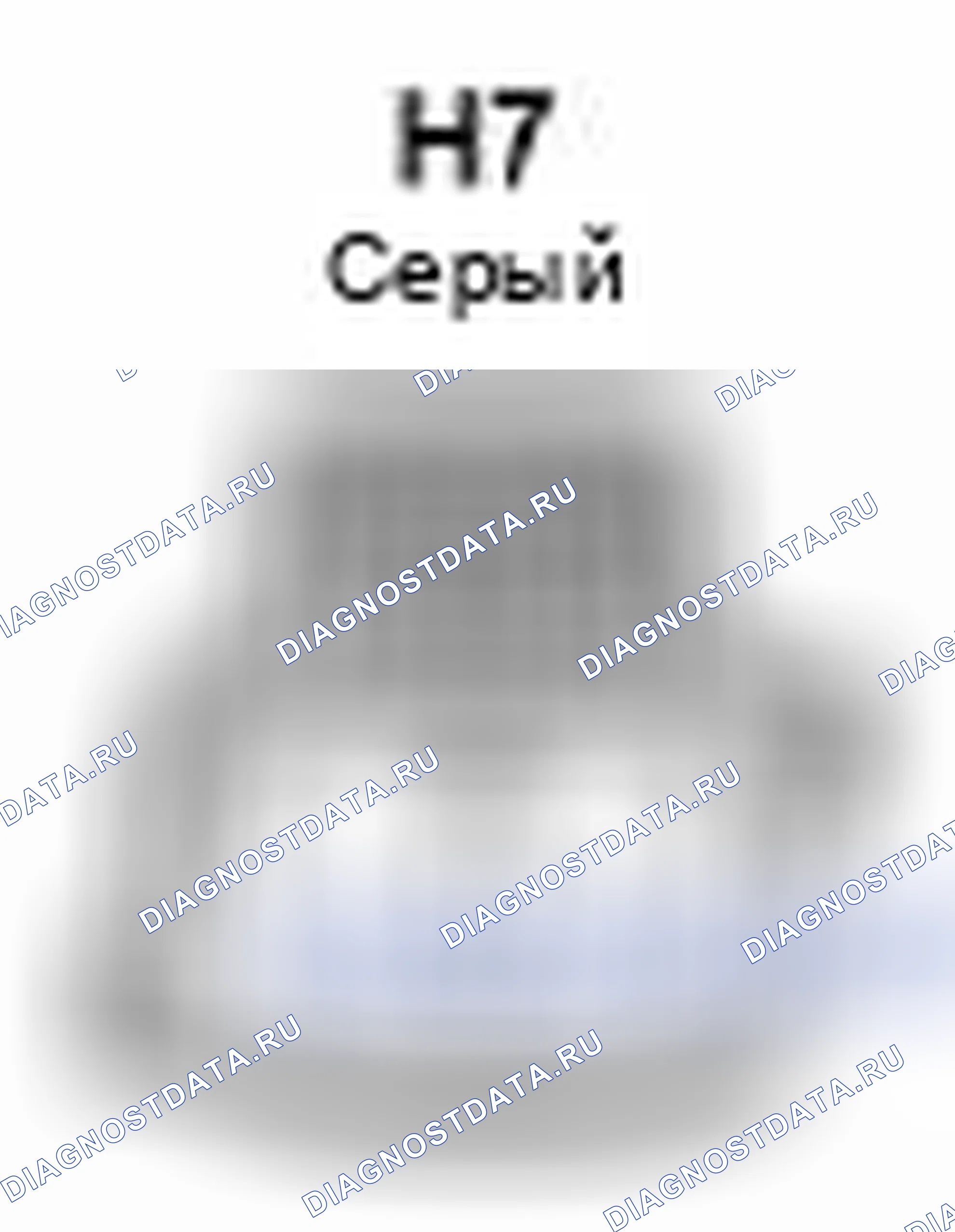 Рис. 367: Вид с торца разъема резервного источника света (H7). Scion xB II рестайлинг