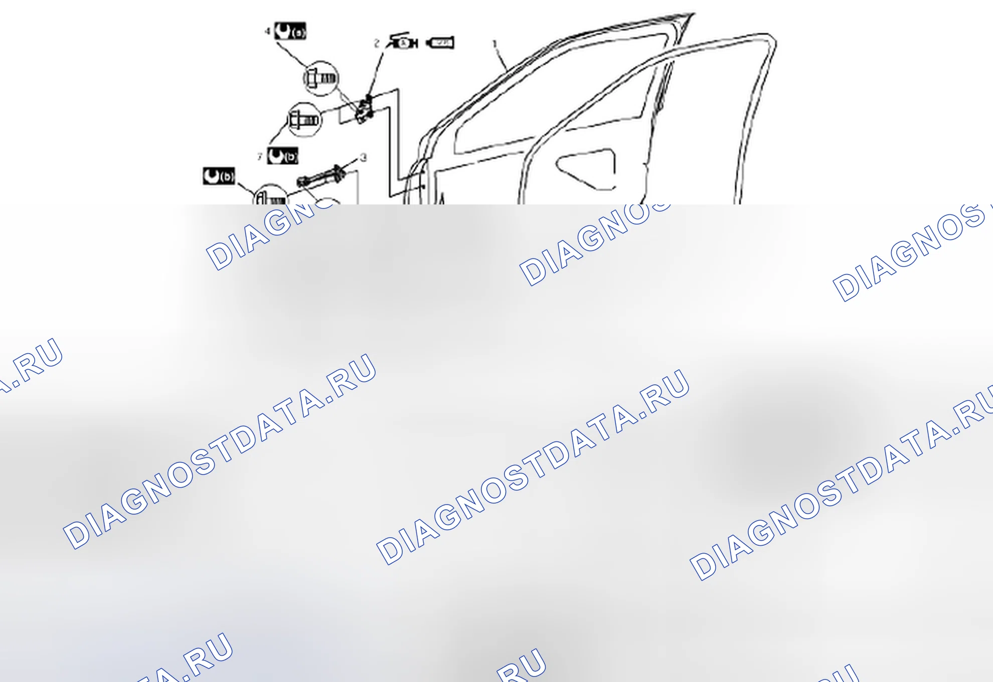 Рис. 5: КОМПОНЕНТЫ ПЕРЕДНЕЙ ДВЕРИ В СБОРЕ. Suzuki Grand Vitara II