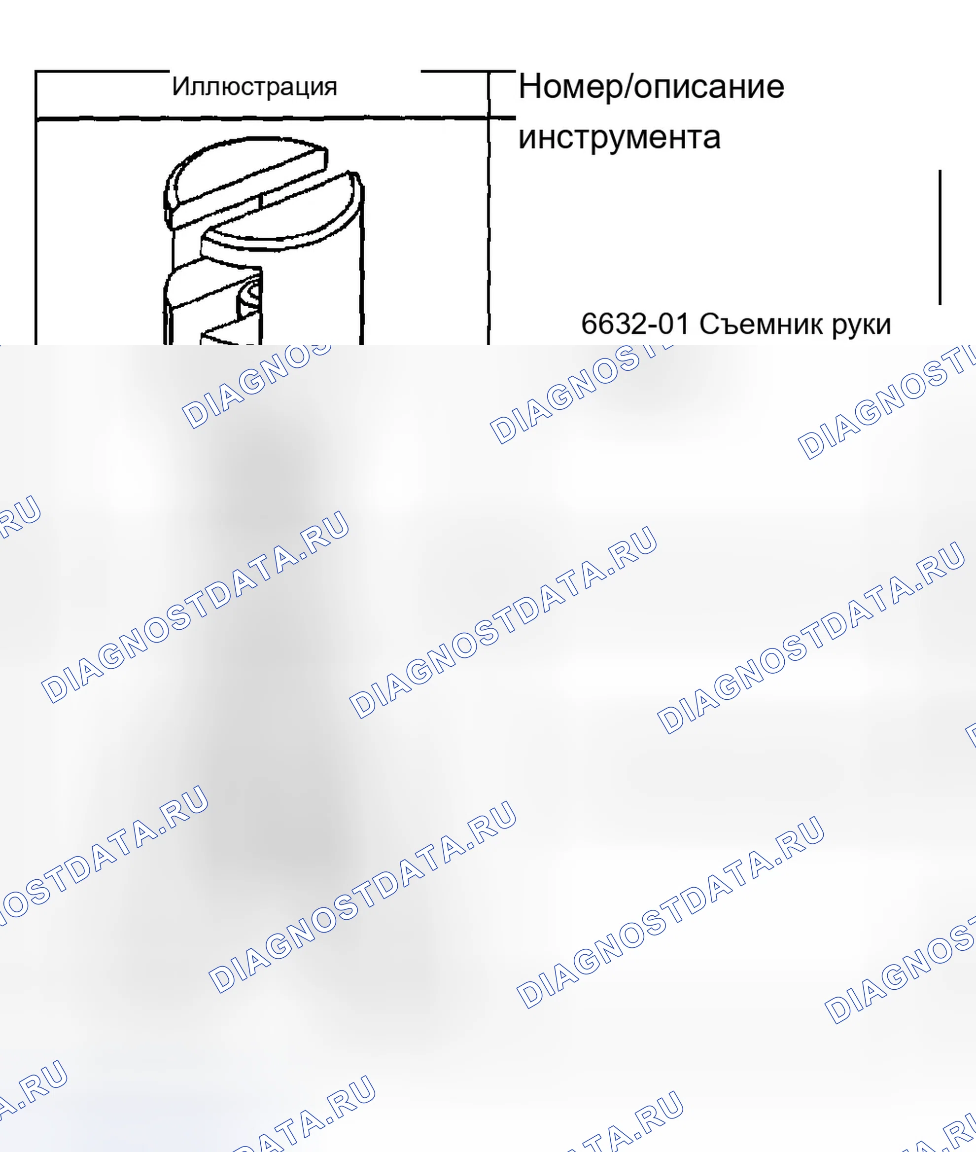 Рис. 1: Специальные инструменты и оборудование. Chevrolet Chevy Express H2500 