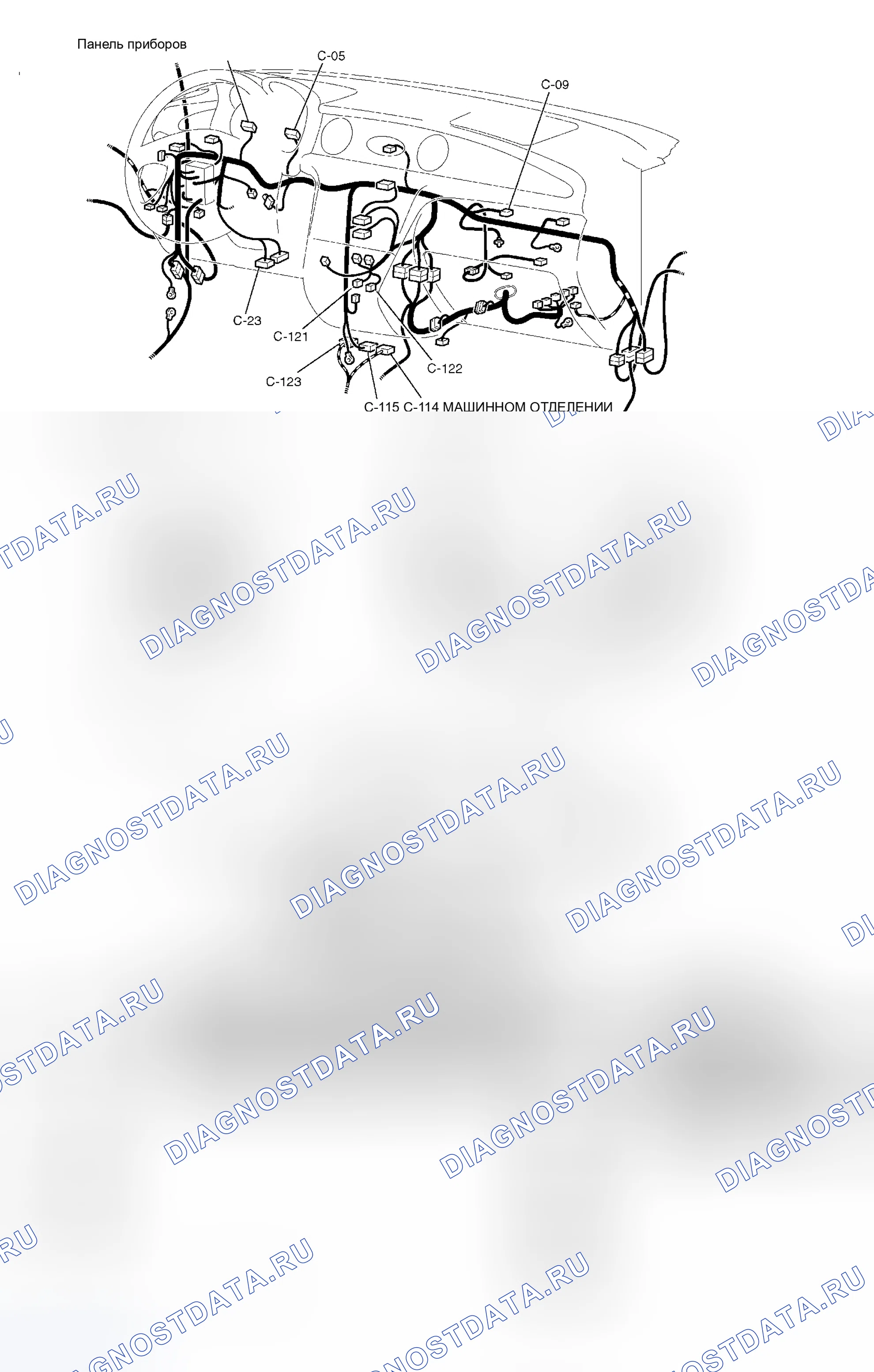 Рис. 381: СХЕМЫ КОНФИГУРАЦИИ. Honda Envix I