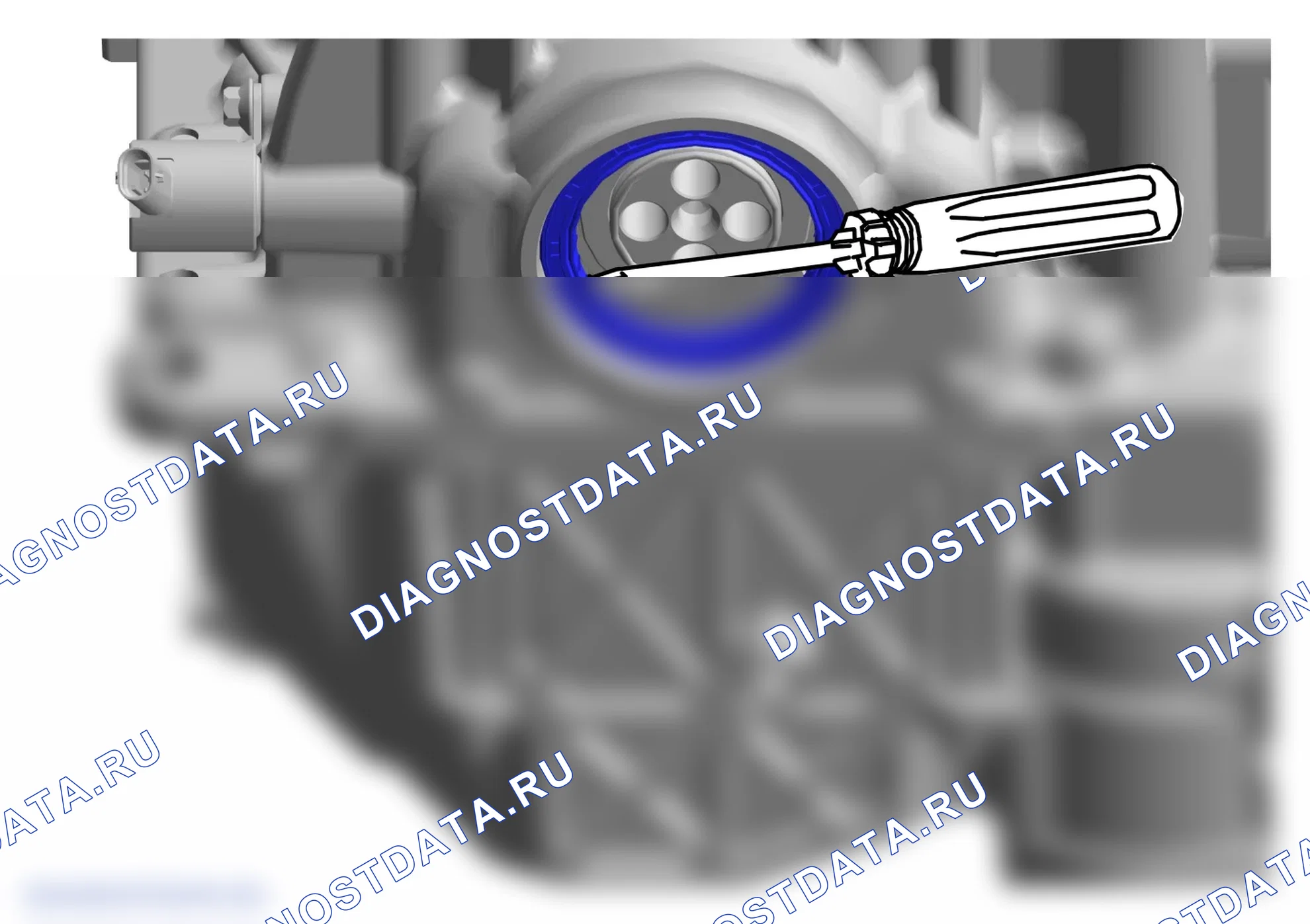 Как заменить масляное уплотнение перед коленчатым валом — Wey V9X. Wey V9X I