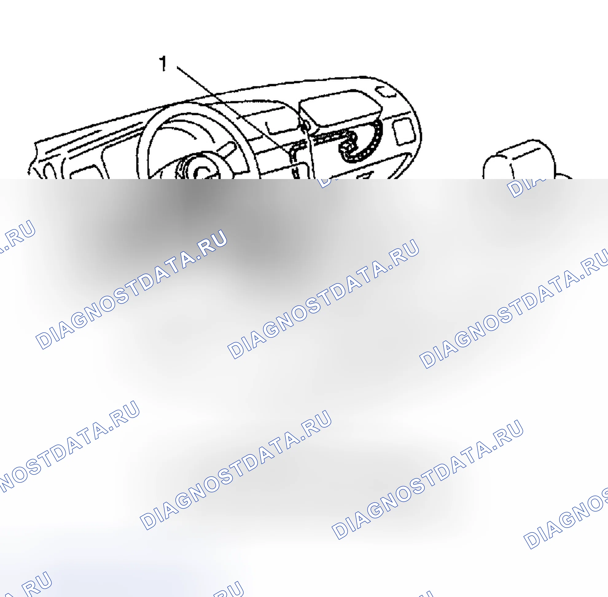 Рис. 10: Жгут проводов и разъемы для подушек безопасности. Suzuki Vitara I
