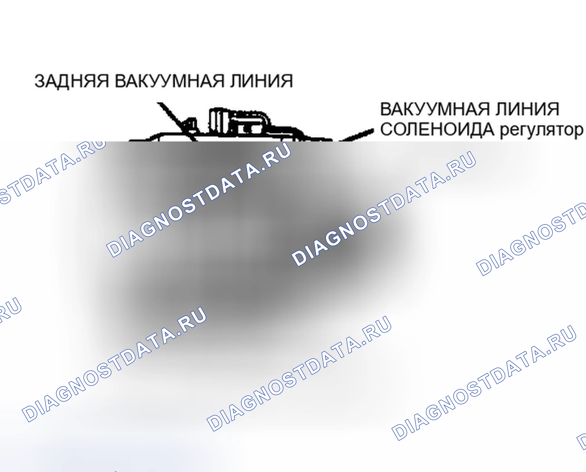 Рис. 95: Разводка вакуумной линии соленоида регулятор холостого хода. Ford Thunderbird X