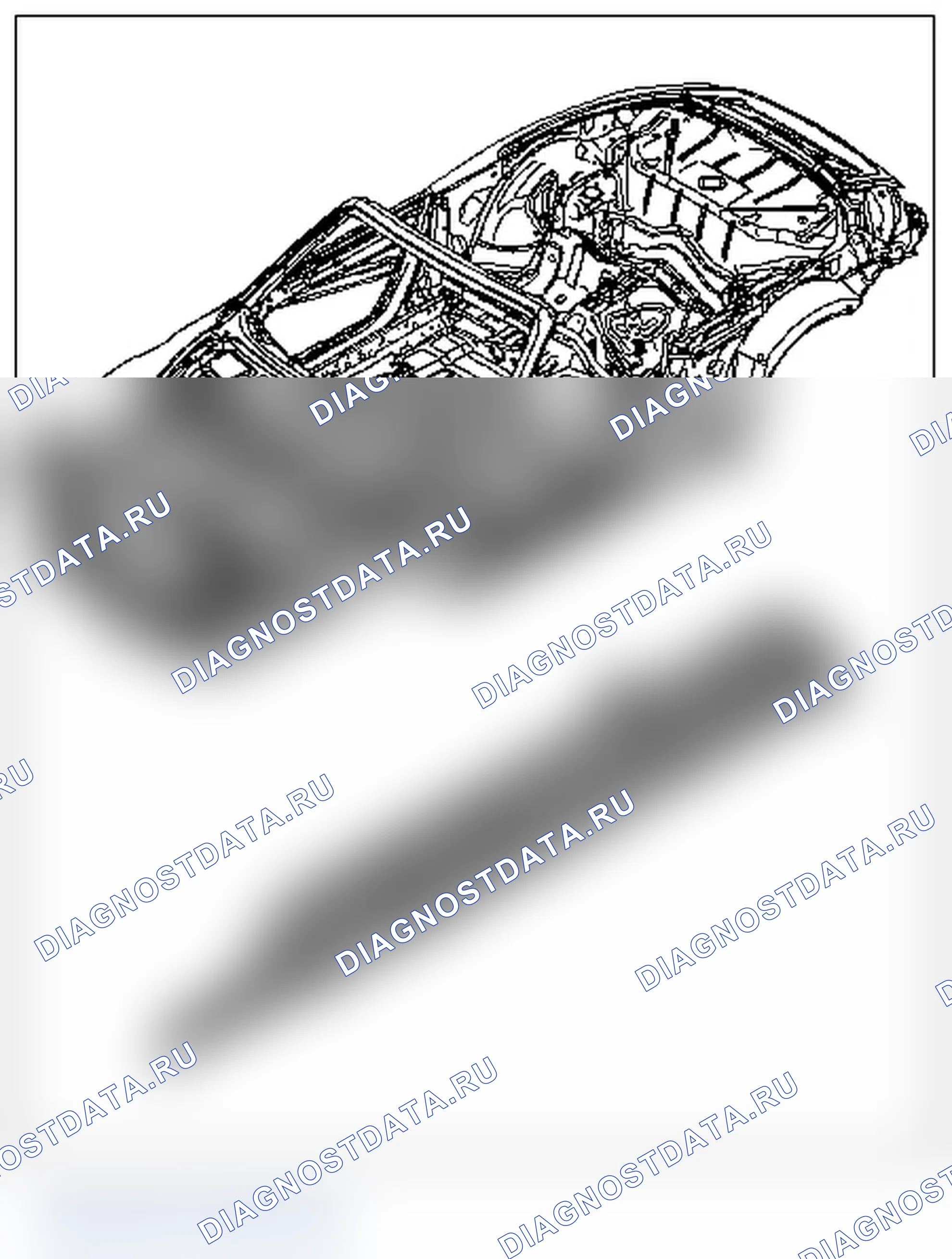 Рис. 591: Удаление центрального бокового элемента. Porsche 911 GT3 997