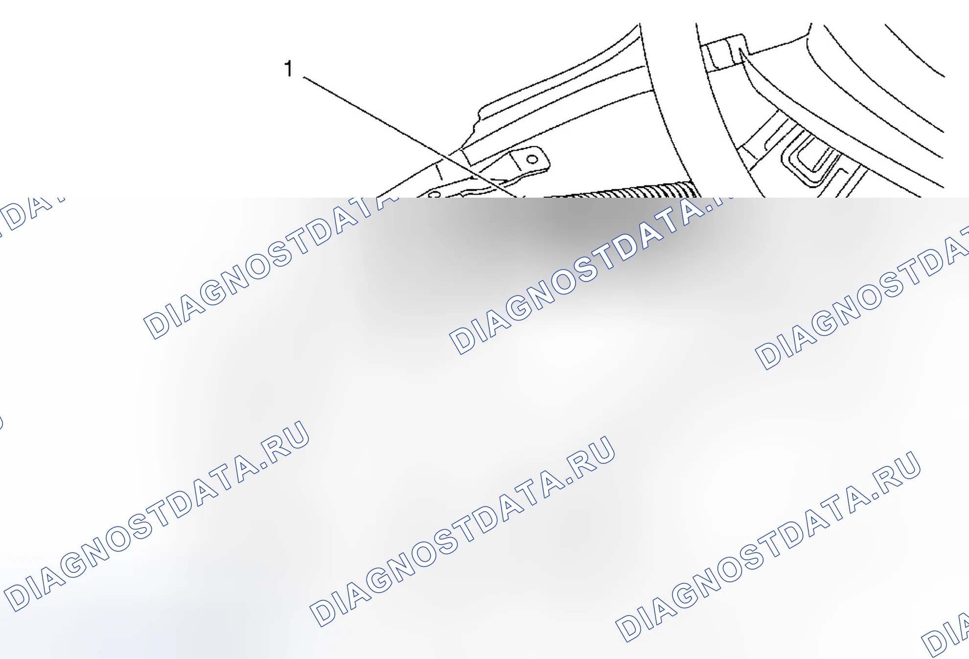 Рис. 48: Замена пружины навески крышки заднего отсека. Chevrolet Malibu VIII рестайлинг