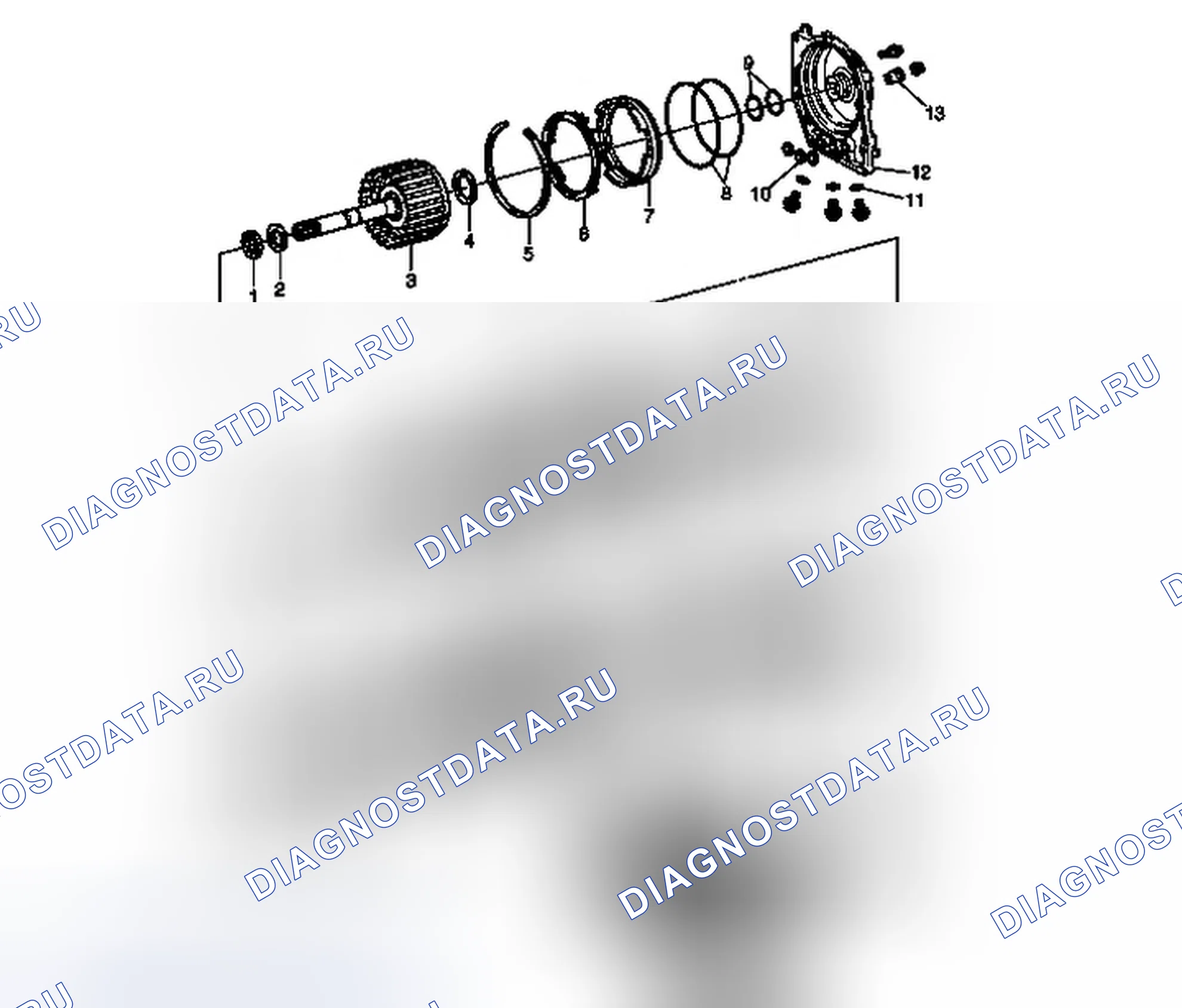 Рис. 34: Внутренние компоненты. Chevrolet Spark M300