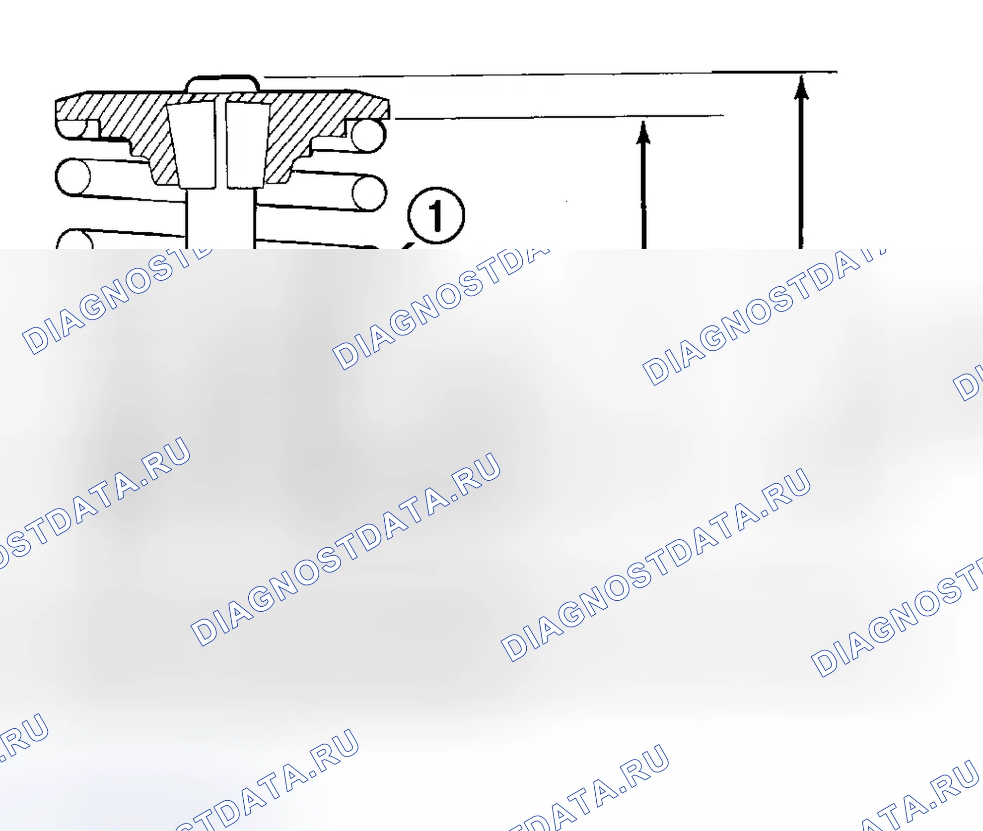 Рис. 55: УСТАНОВКА - ГОЛОВКА ЦИЛИНДРА ОТКЛЮЧЕНА. Chrysler Voyager IV