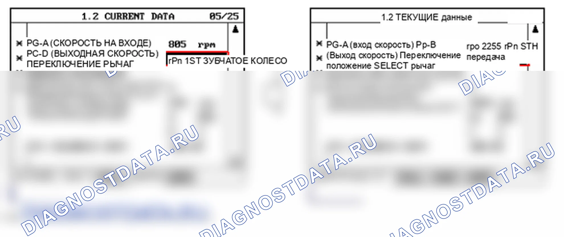 Данные диагностического сканера — P0722. Hyundai Santa Fe CM