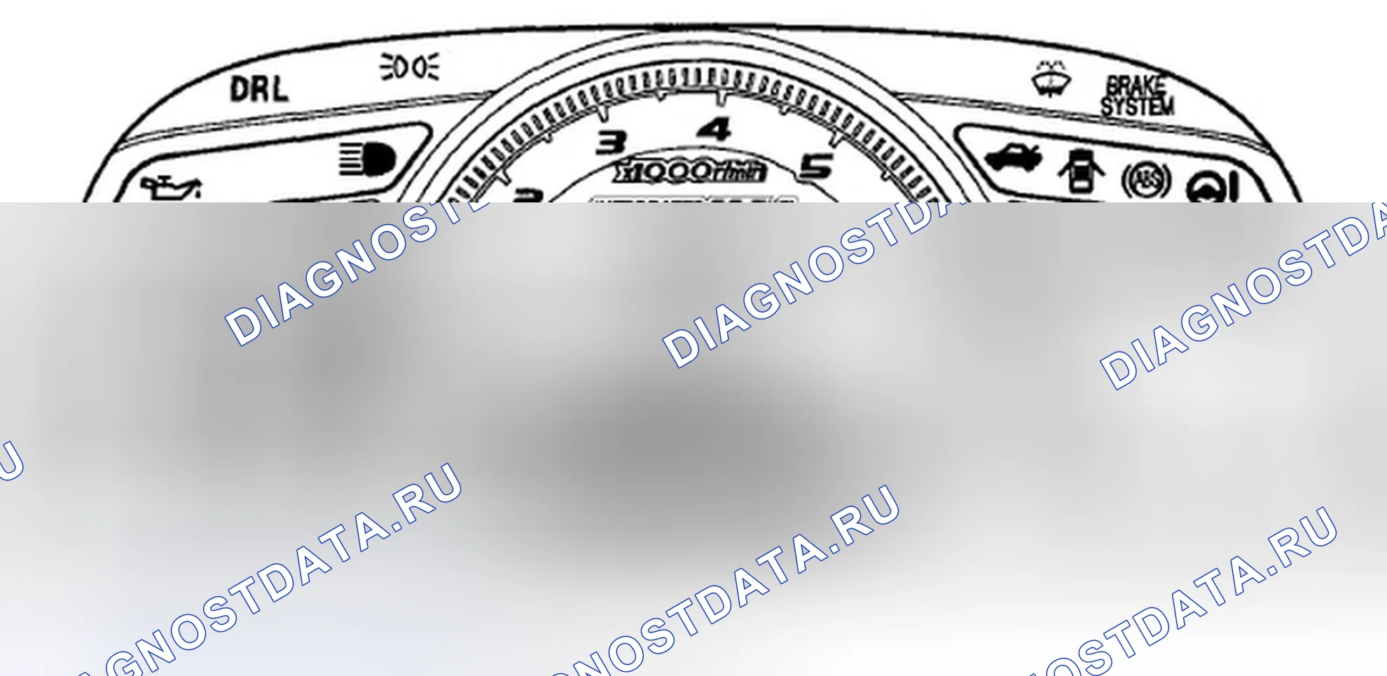 Рис. 244: Индикатор автостопа. Honda Civic VIII
