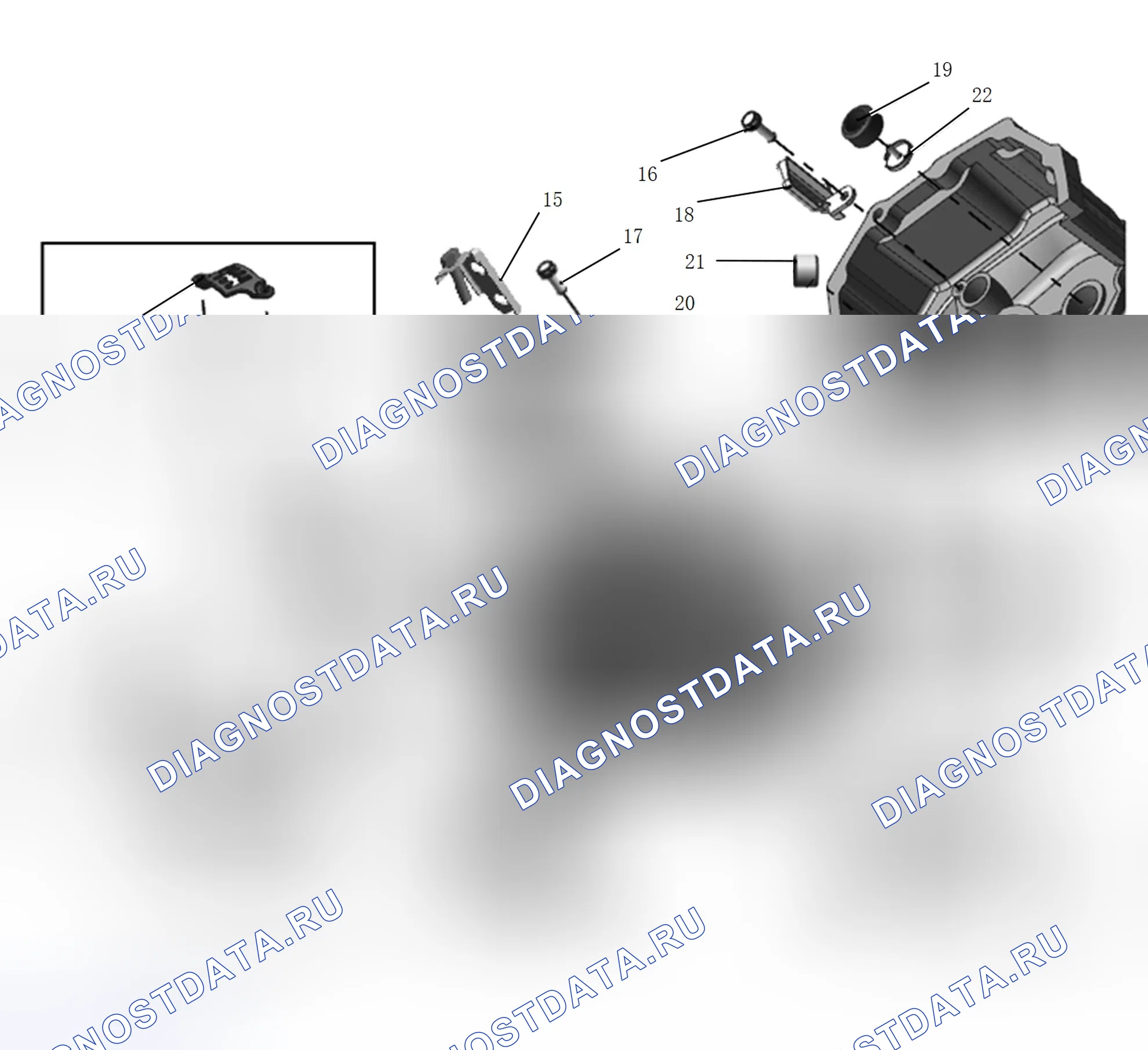 Схема расположения узла трансмиссии — Great Wall Wingle-7. Great-Wall Wingle 7 I