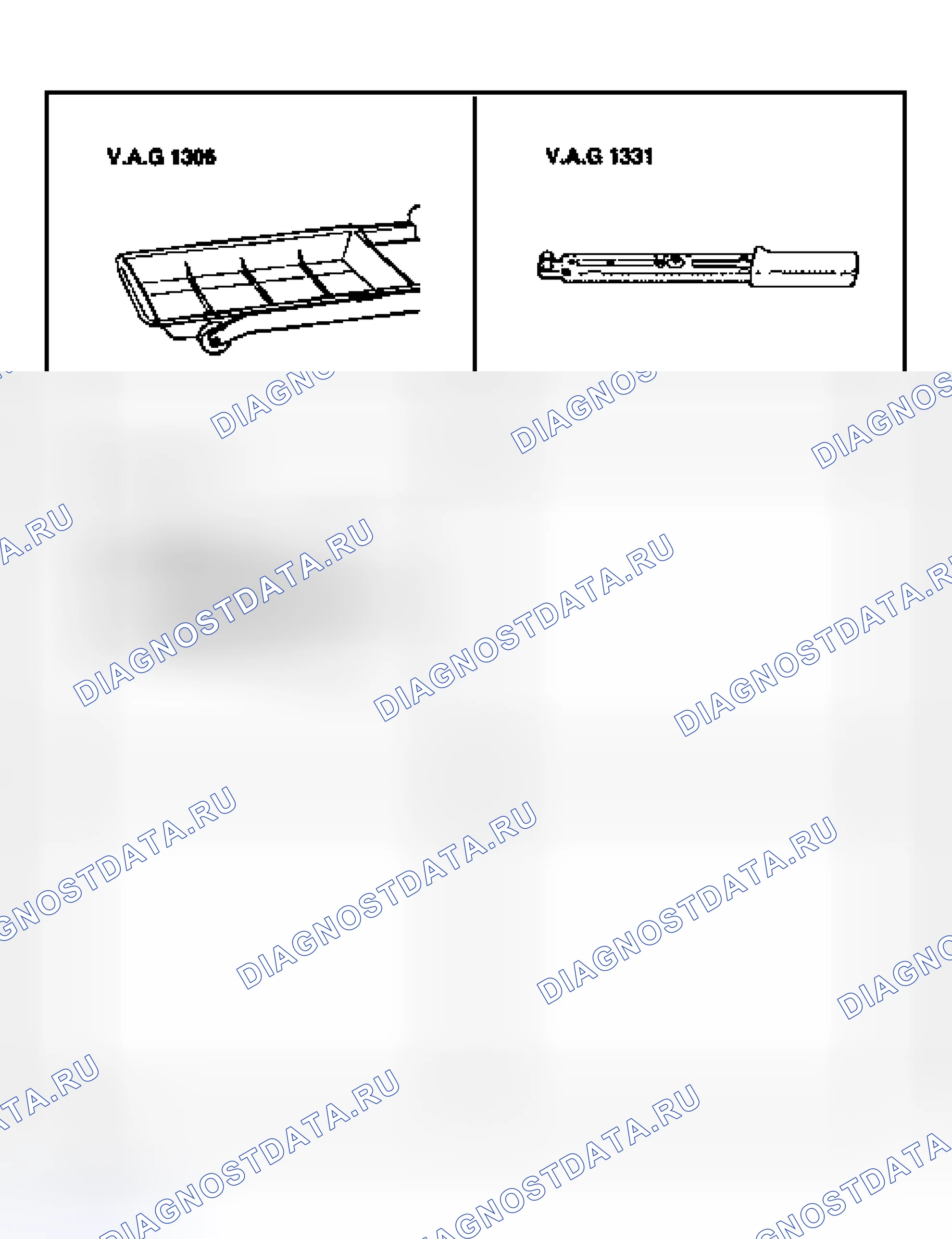 Рис. 37: Специальные инструменты. Volkswagen Golf Mk4