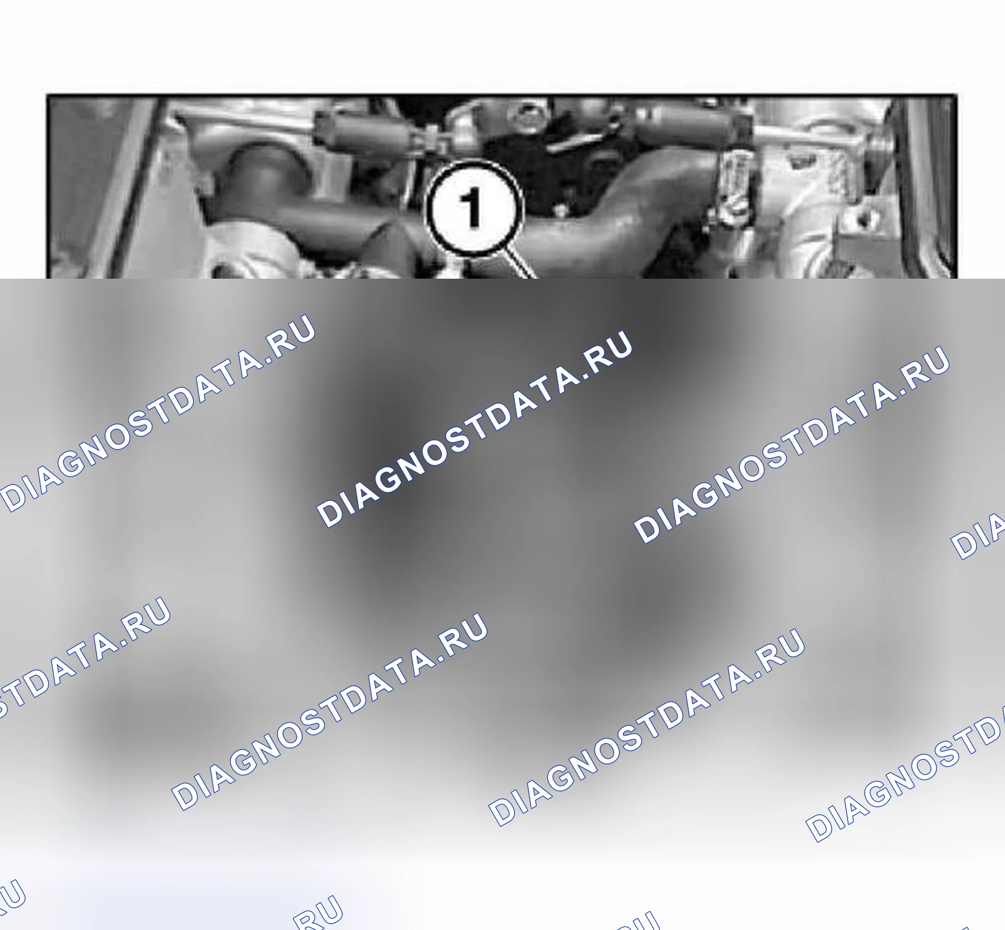 Рис. 84: 12 14 610 Замена правых датчиков детонации (блок цилиндров 1-4) (S62). BMW M5 E39