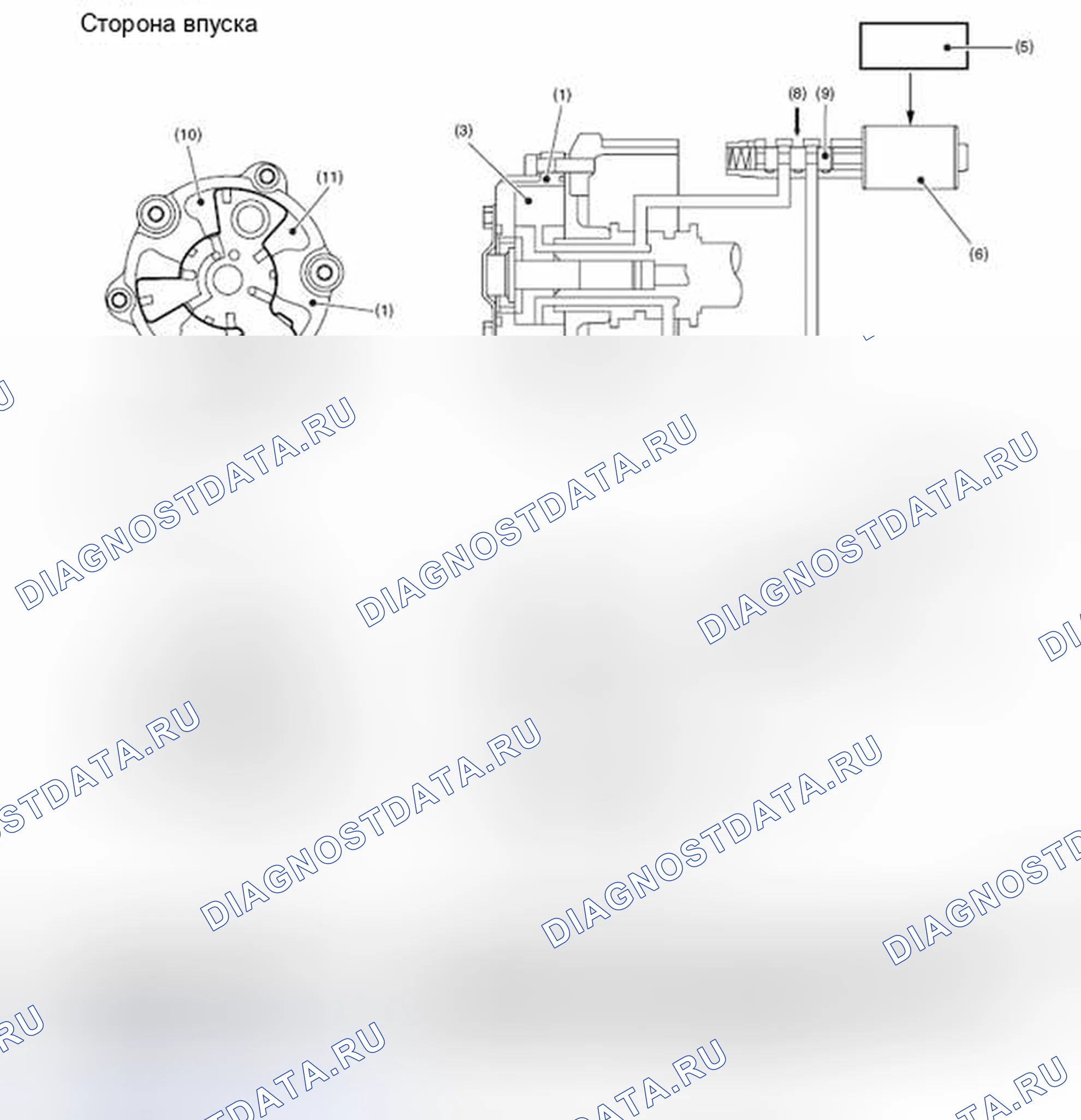 Рис. 829: ВЫДЕРЖАННЫЙ ФАЗОВЫЙ УГОЛ СОХРАНЯЕТСЯ. Subaru Legacy BM/BR