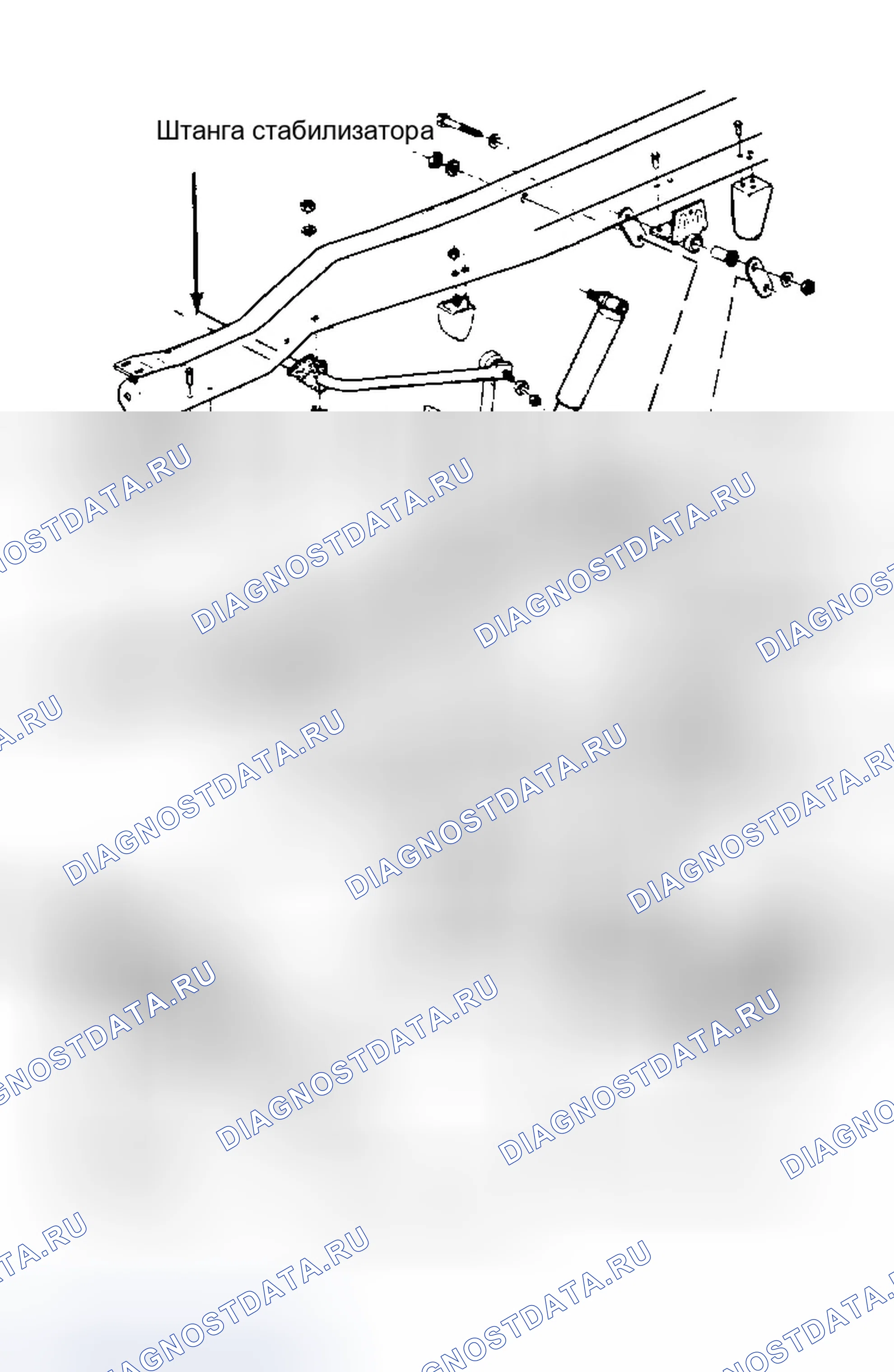 Рис. 16: Разнесенный вид передней подвески (коммерческий фургон - C35 Pickup Similar). GMC Cab & Chassis C3500 